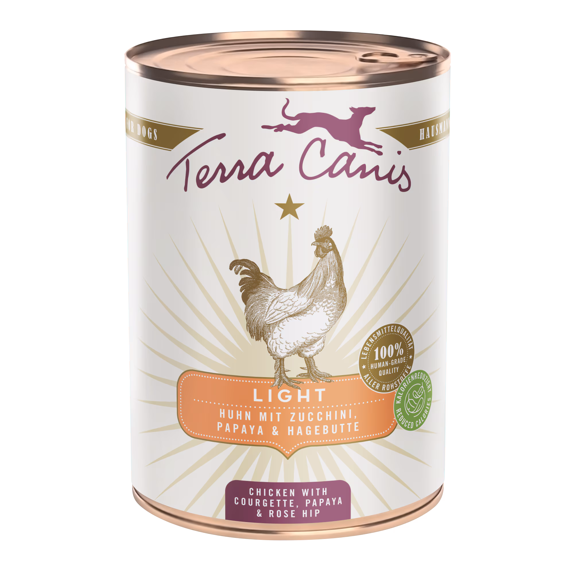 Huhn mit Zucchini, Papaya und Hagebutte