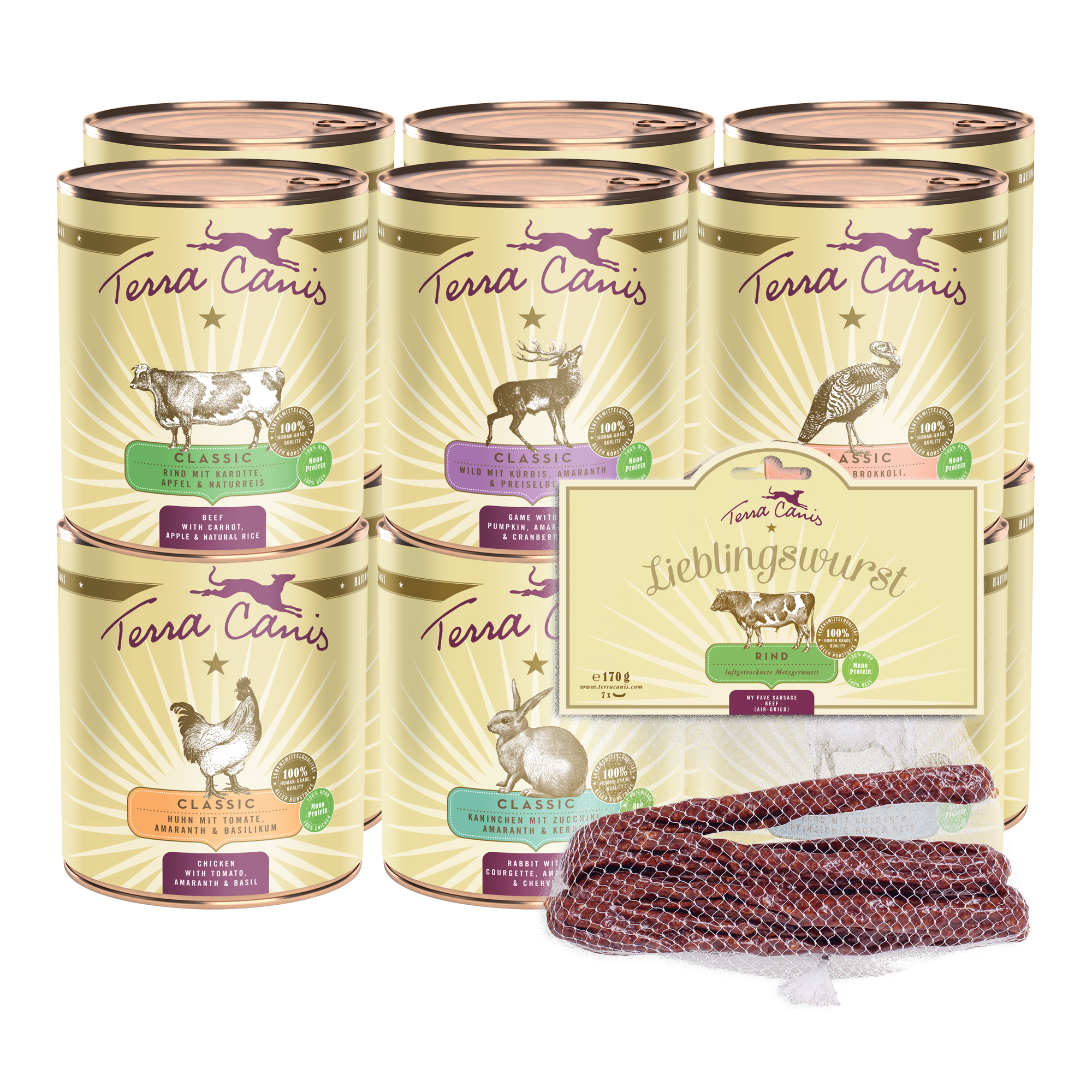 Terra Canis Classic Gourmetpaket XL - 12x 800g
