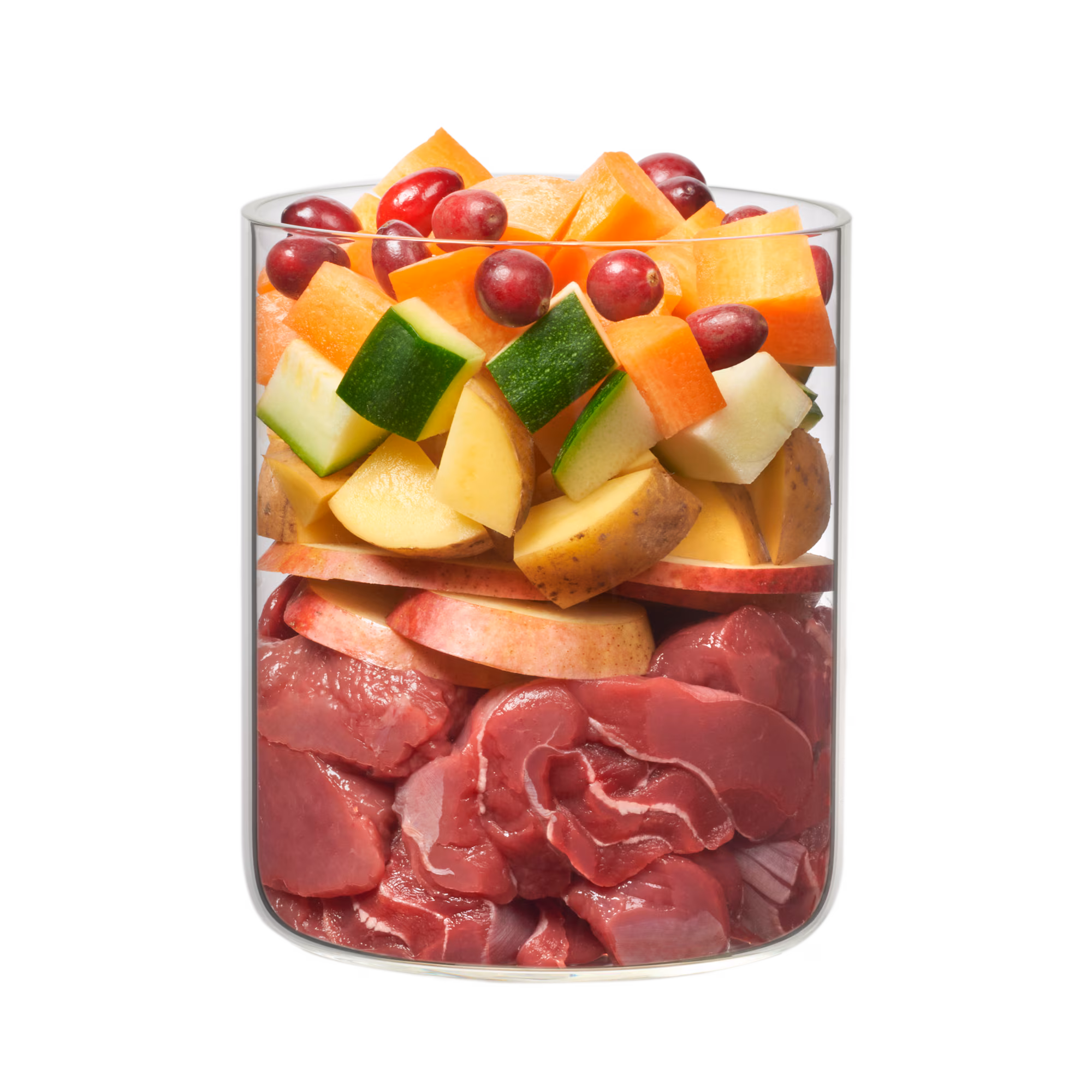 Antilope avec pomme de terre, poire, châtaigne & camomille