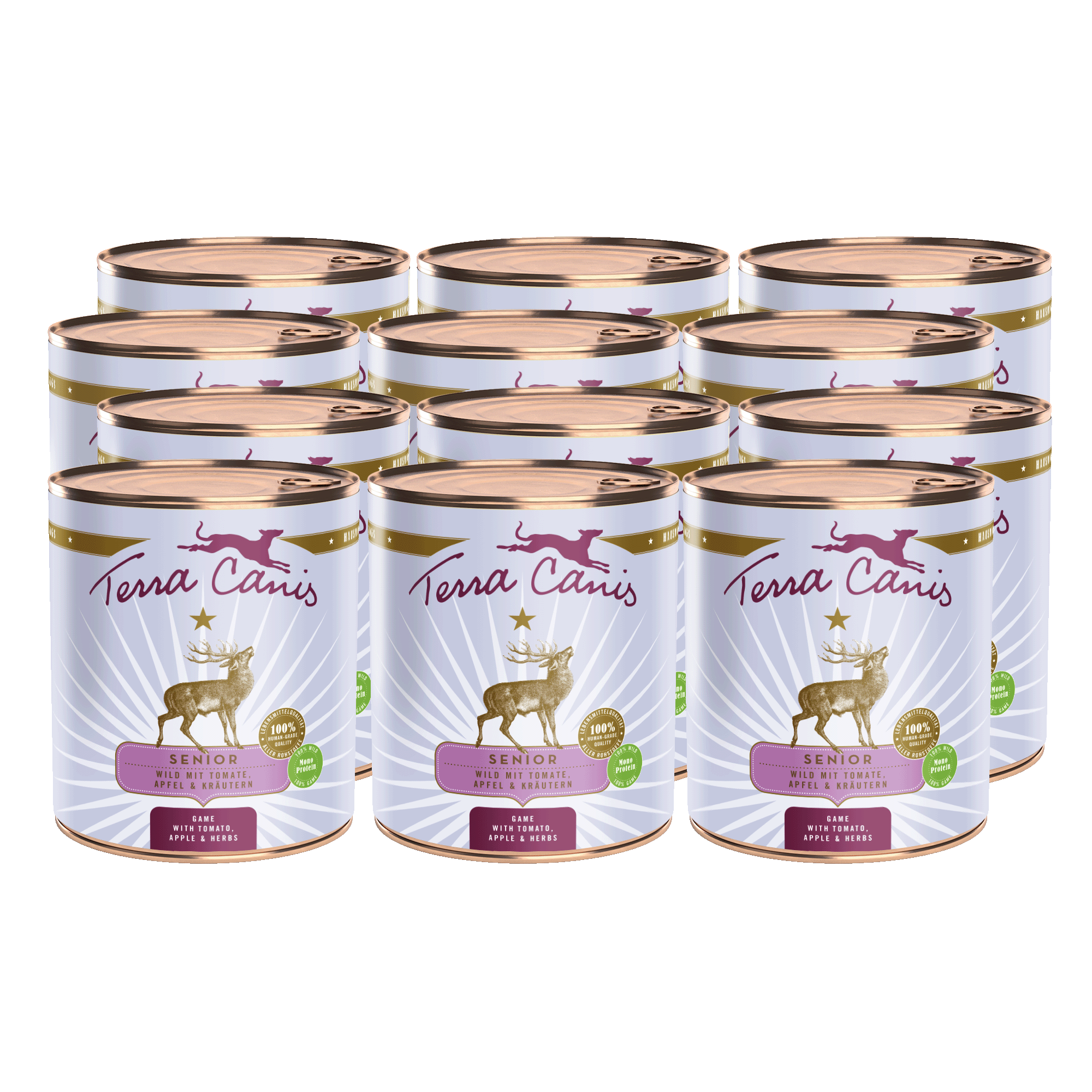 Terra Canis Senior | Wild mit Tomate, Apfel und Gesundheitskräutern 12x 800g