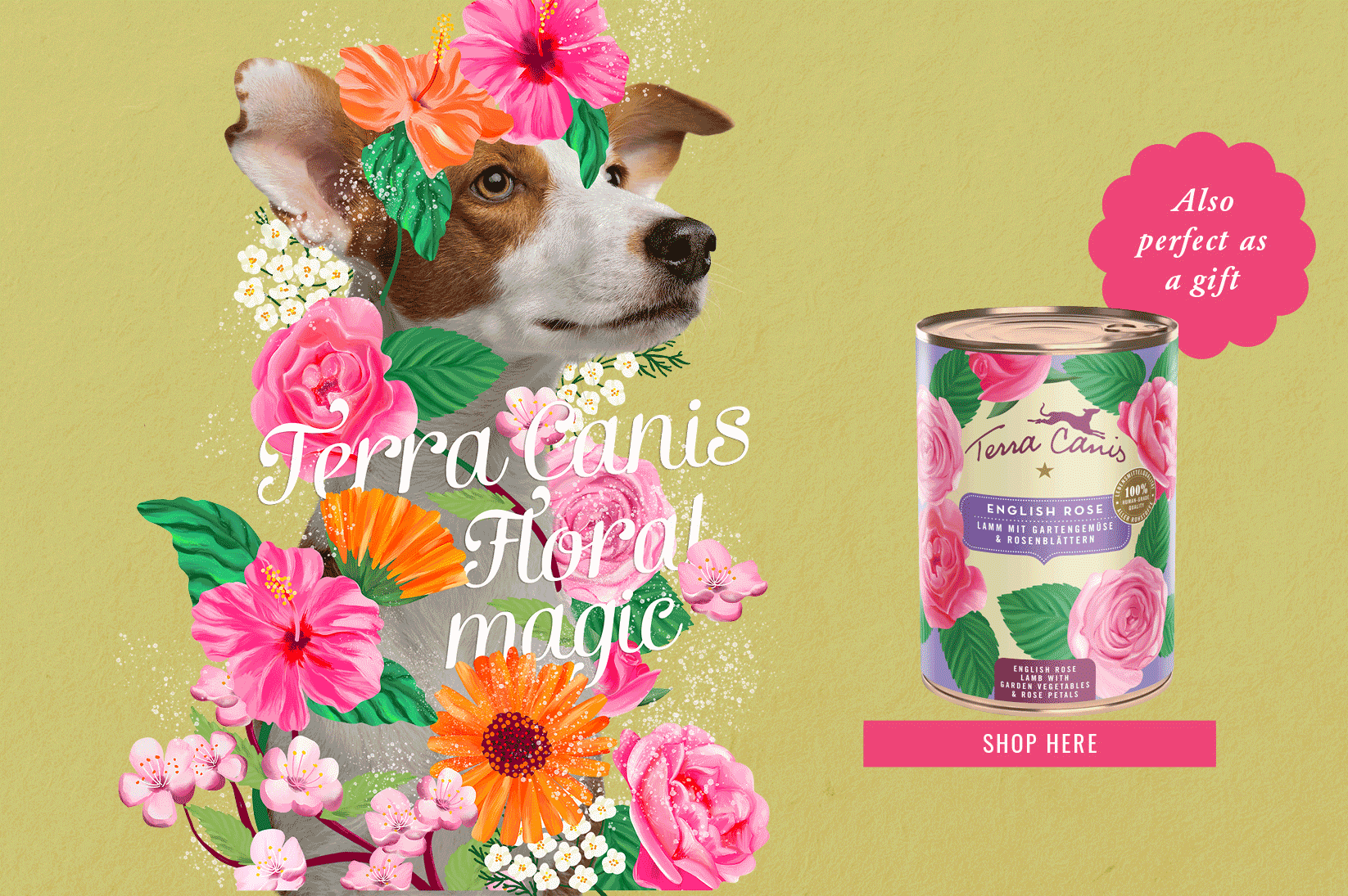 Dog Food Flower Menus