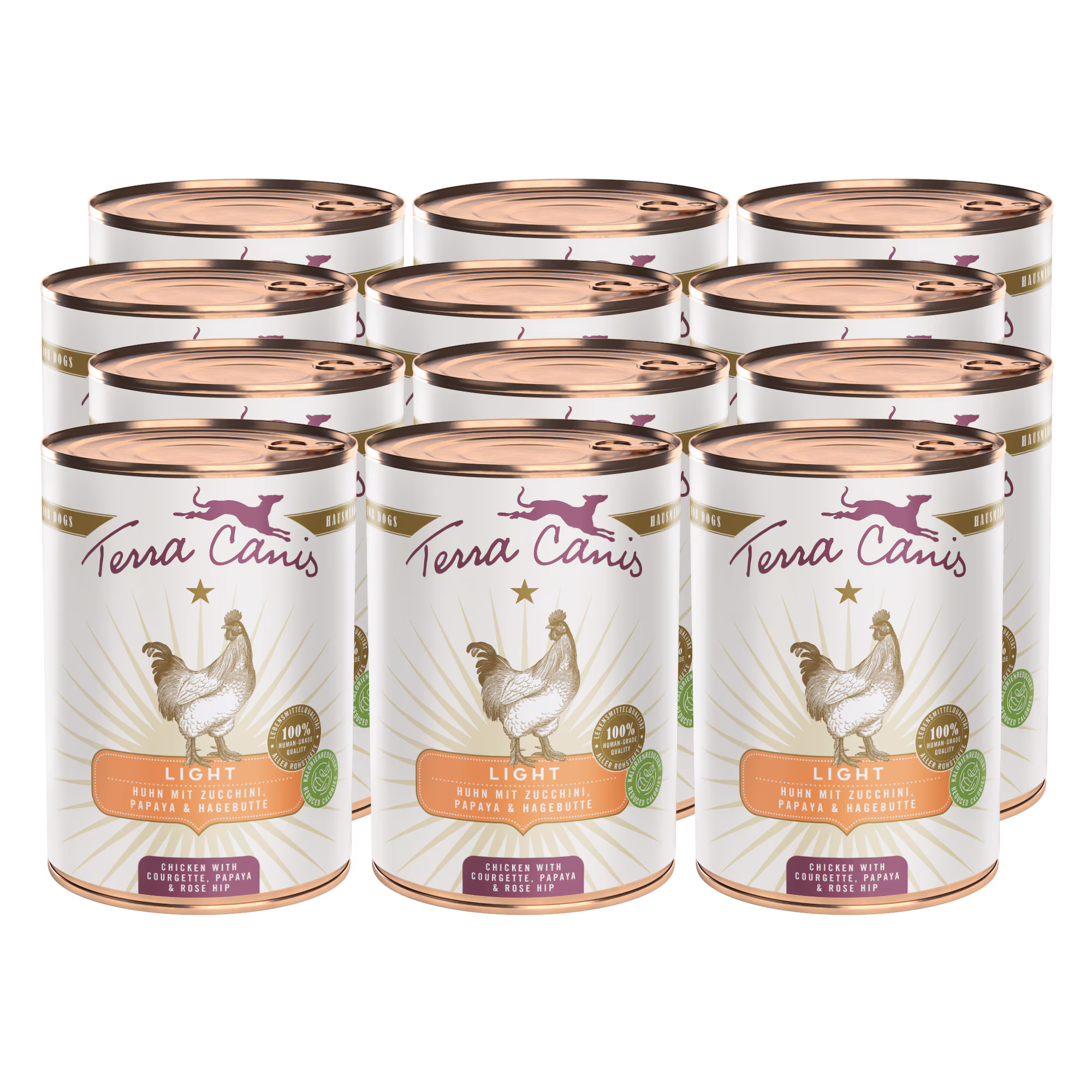 Huhn mit Zucchini, Papaya und Hagebutte