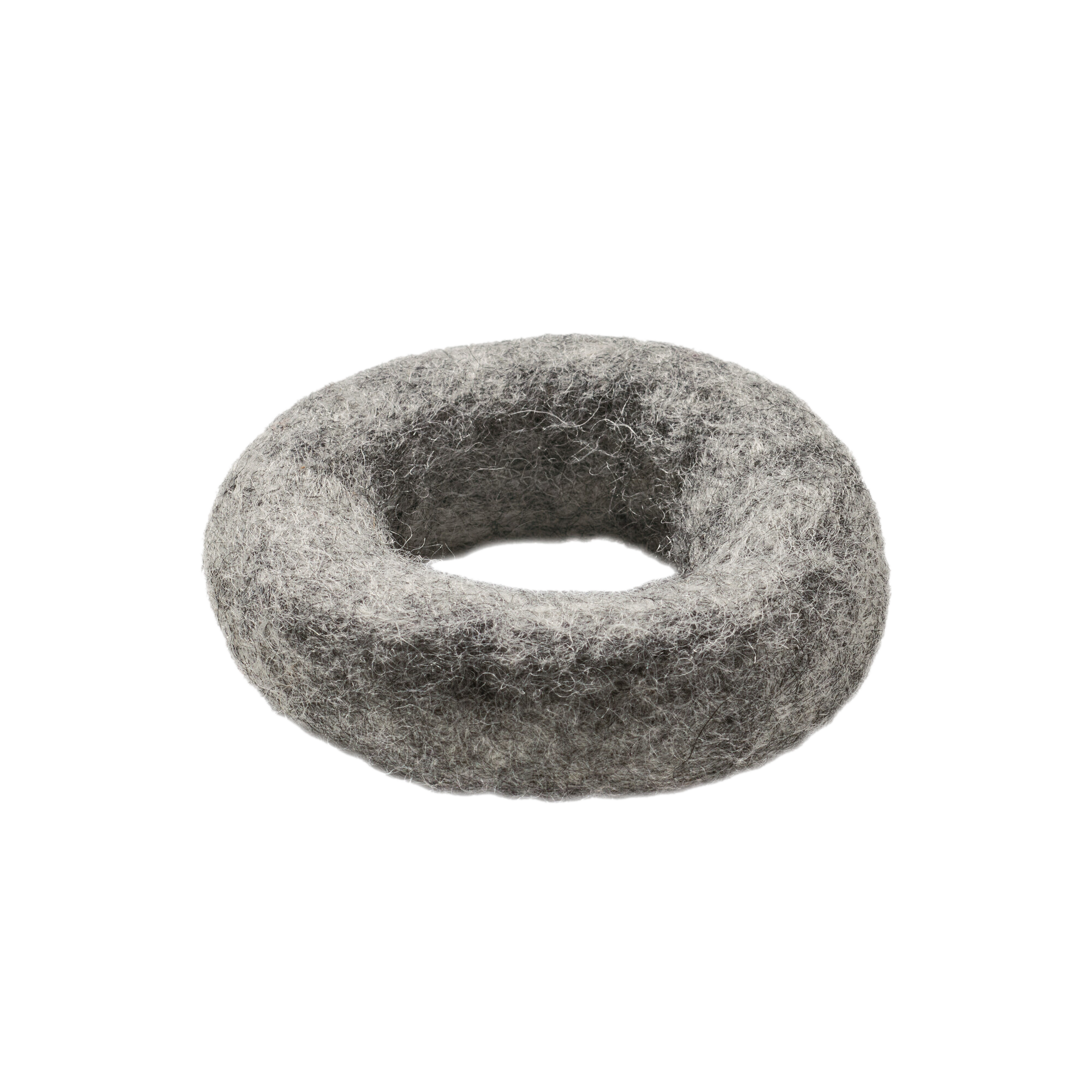 Anillo de fieltro 7 cm, gris claro