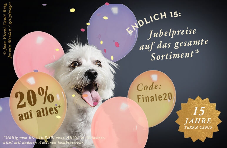 15 Jahre Terra Canis - 20% Rabatt auf alles