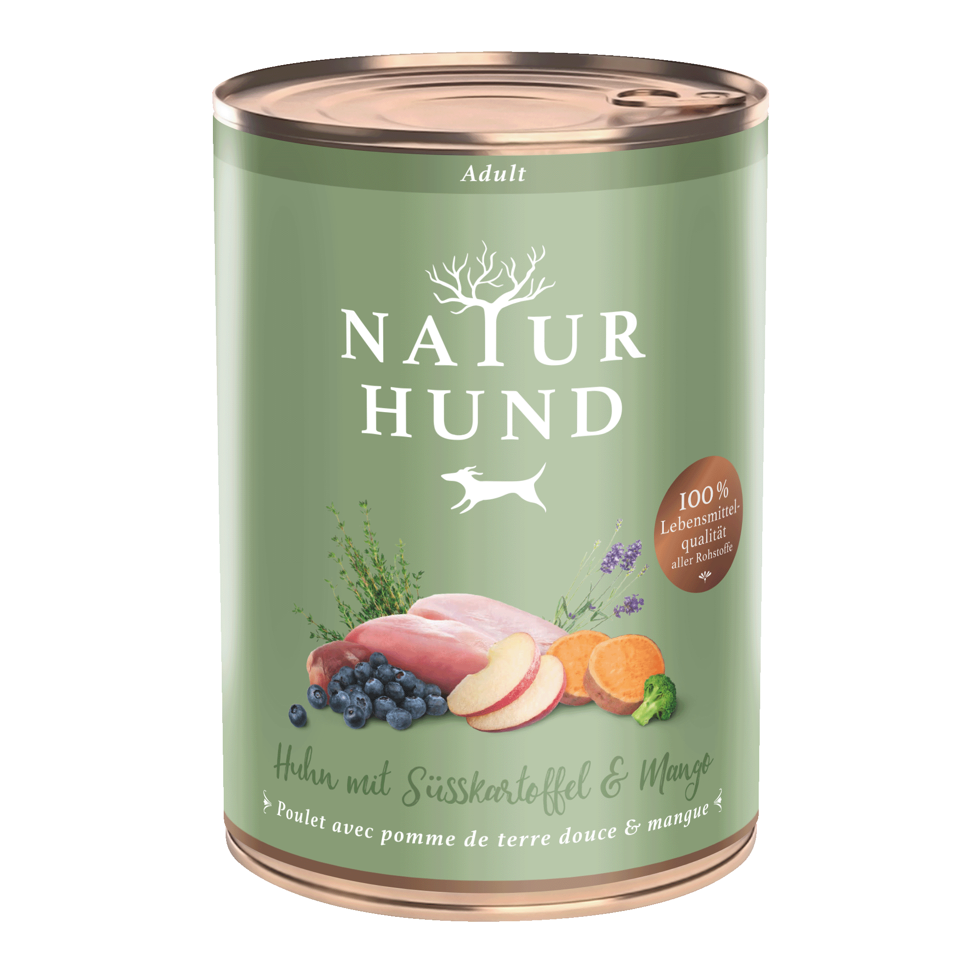 Terra Canis Naturhund | Adult Huhn mit Süsskartoffel und Mango 400g