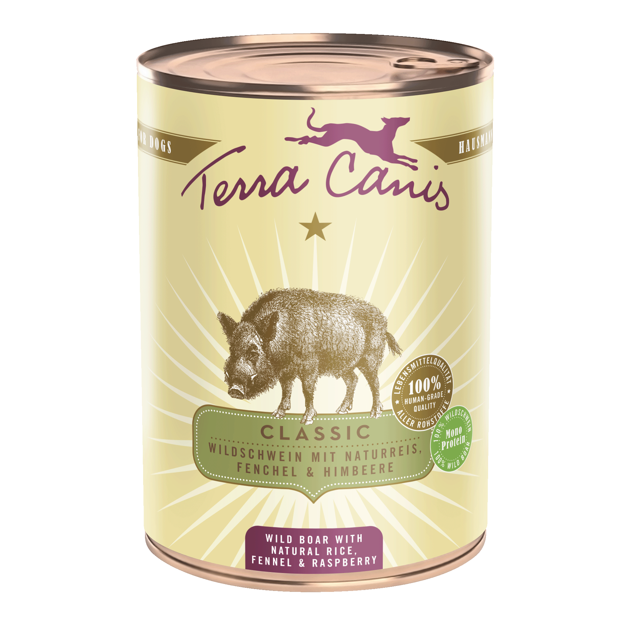 Terra Canis Classic | Wildschwein mit Naturreis, Fenchel und Himbeere 400g