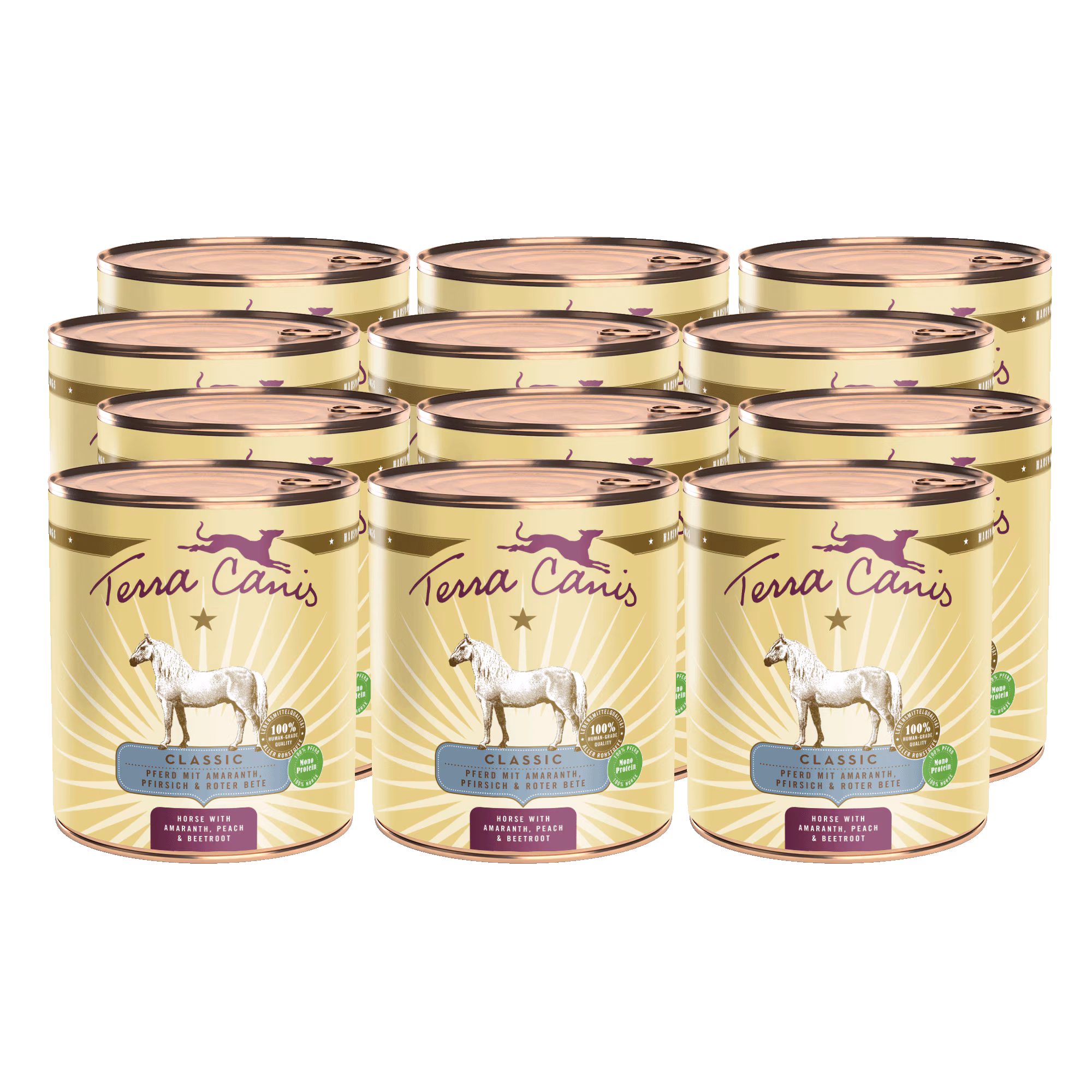 Horse with amaranth, peach and beetroot Horse with amaranth, peach and beetroot