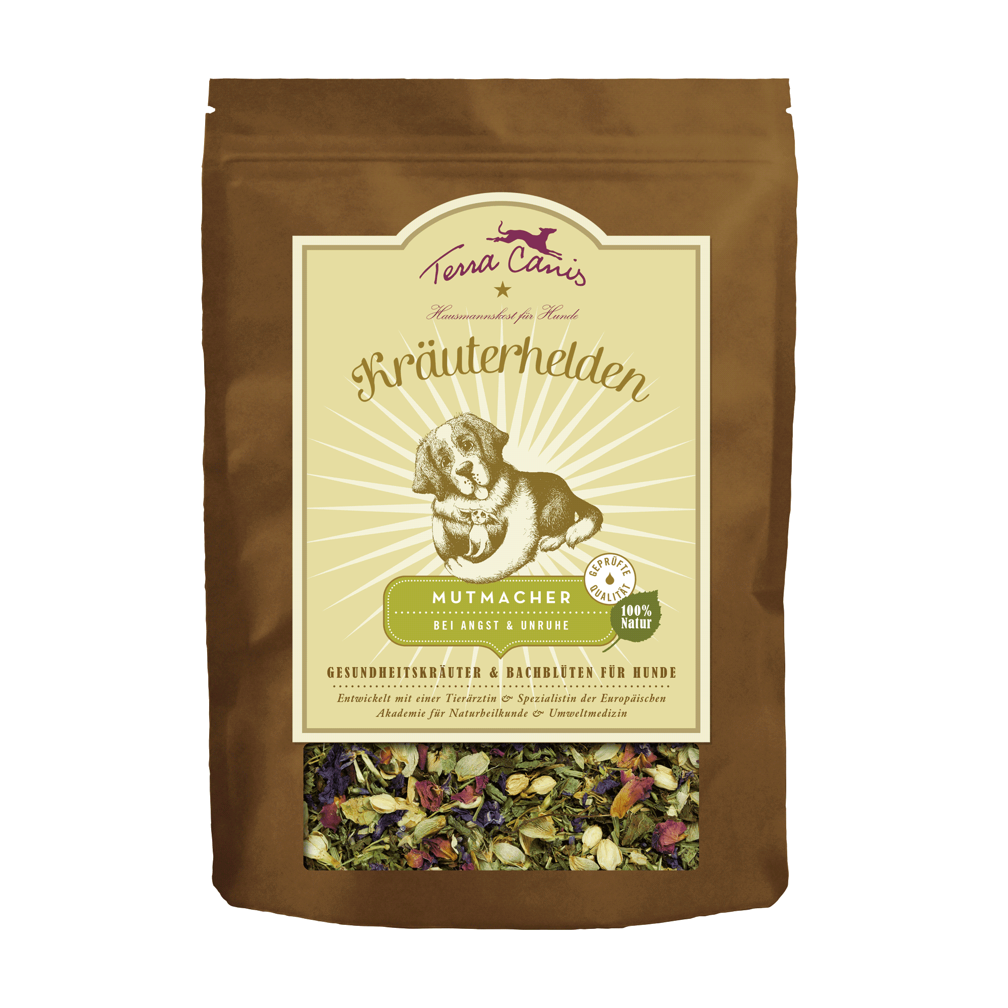 Terra Canis Kräuterhelden | Mutmacher – Seelenbalsam für sensible Hunde