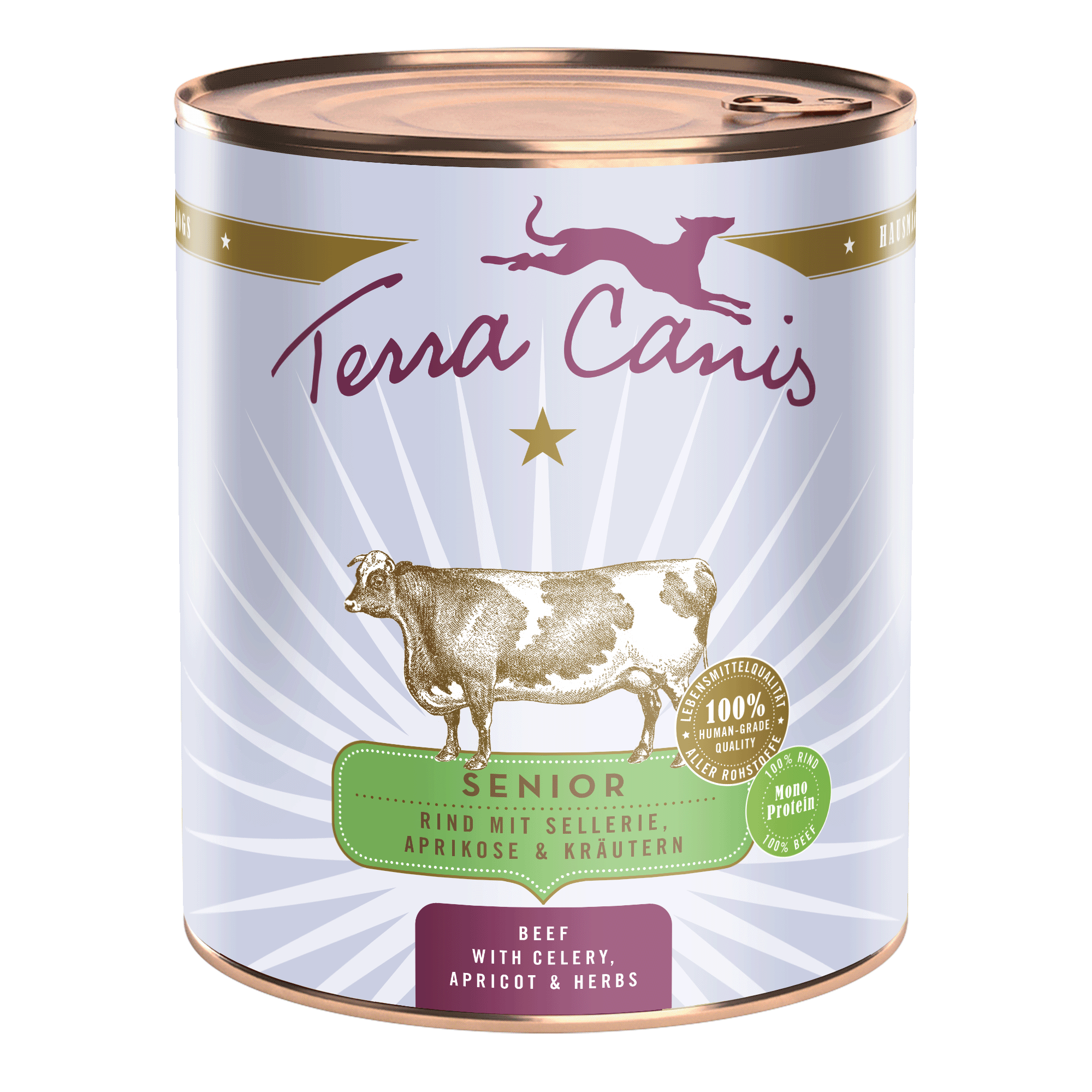 Terra Canis Senior | Rind mit Sellerie, Aprikose und Gesundheitskräutern 800g