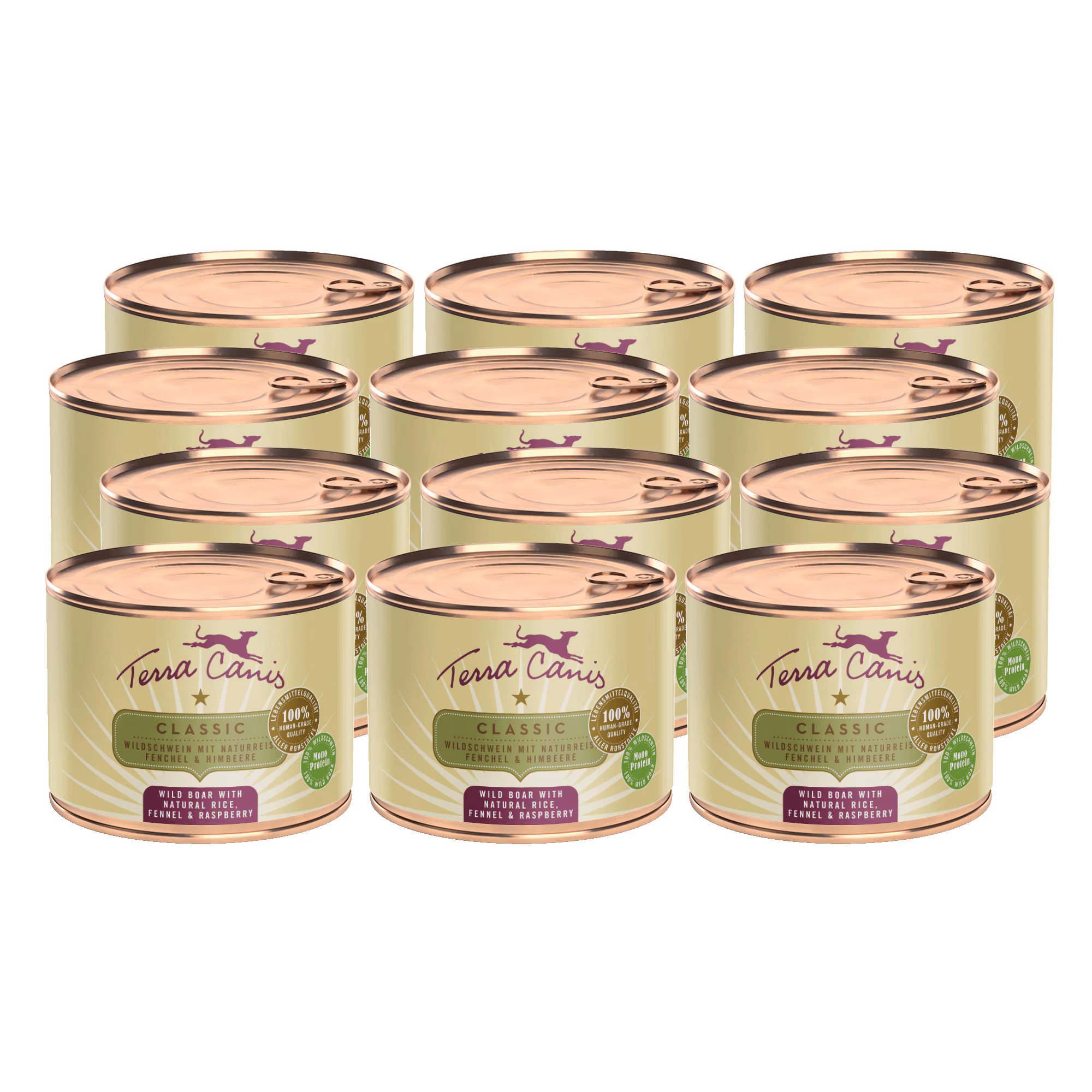 Wildschwein mit Naturreis, Fenchel und Himbeere