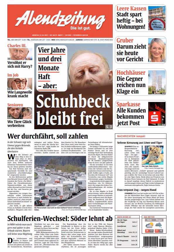 Abendzeitung, Deutschland