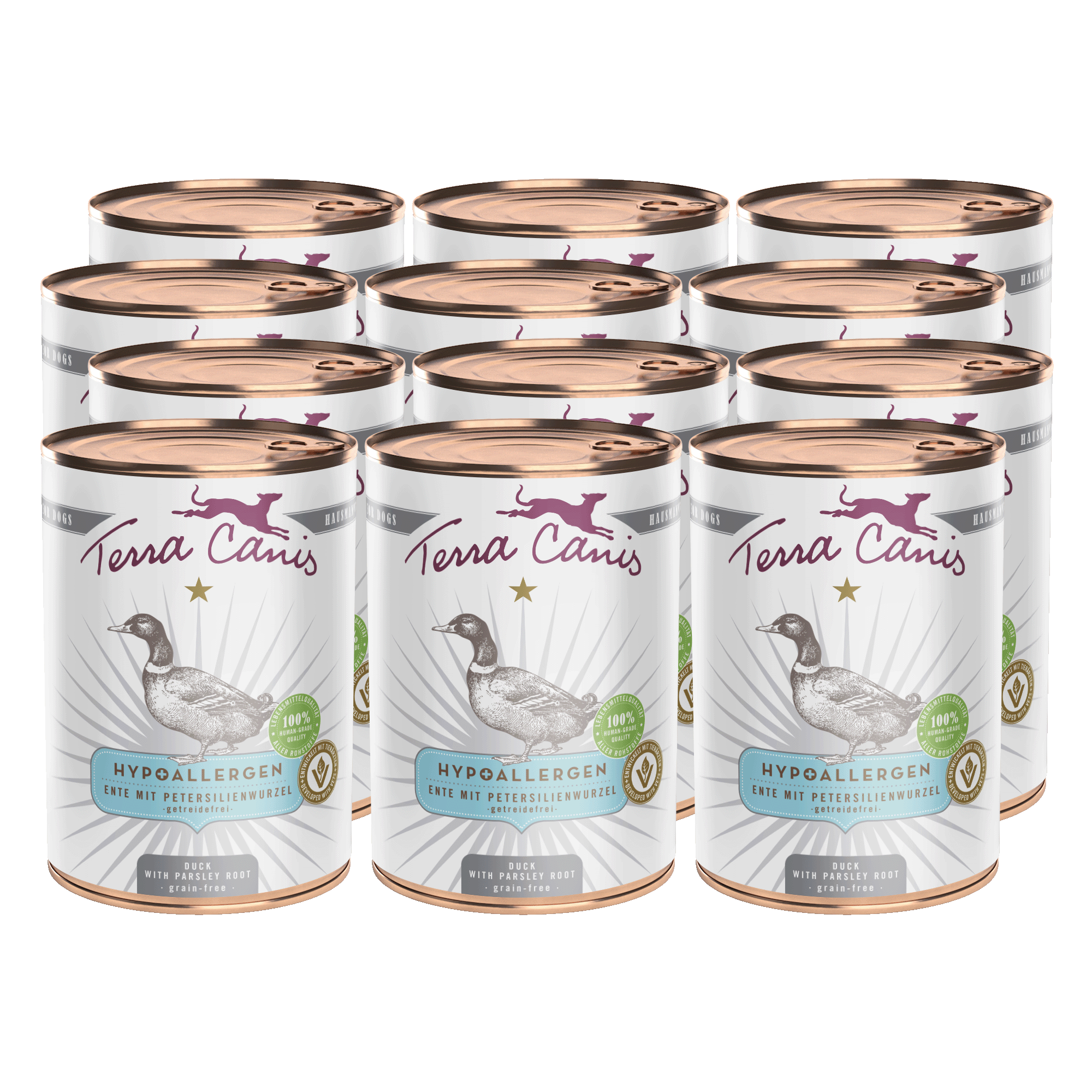 Terra Canis Hypoallergen | Ente mit Petersilienwurzel 12x 400g