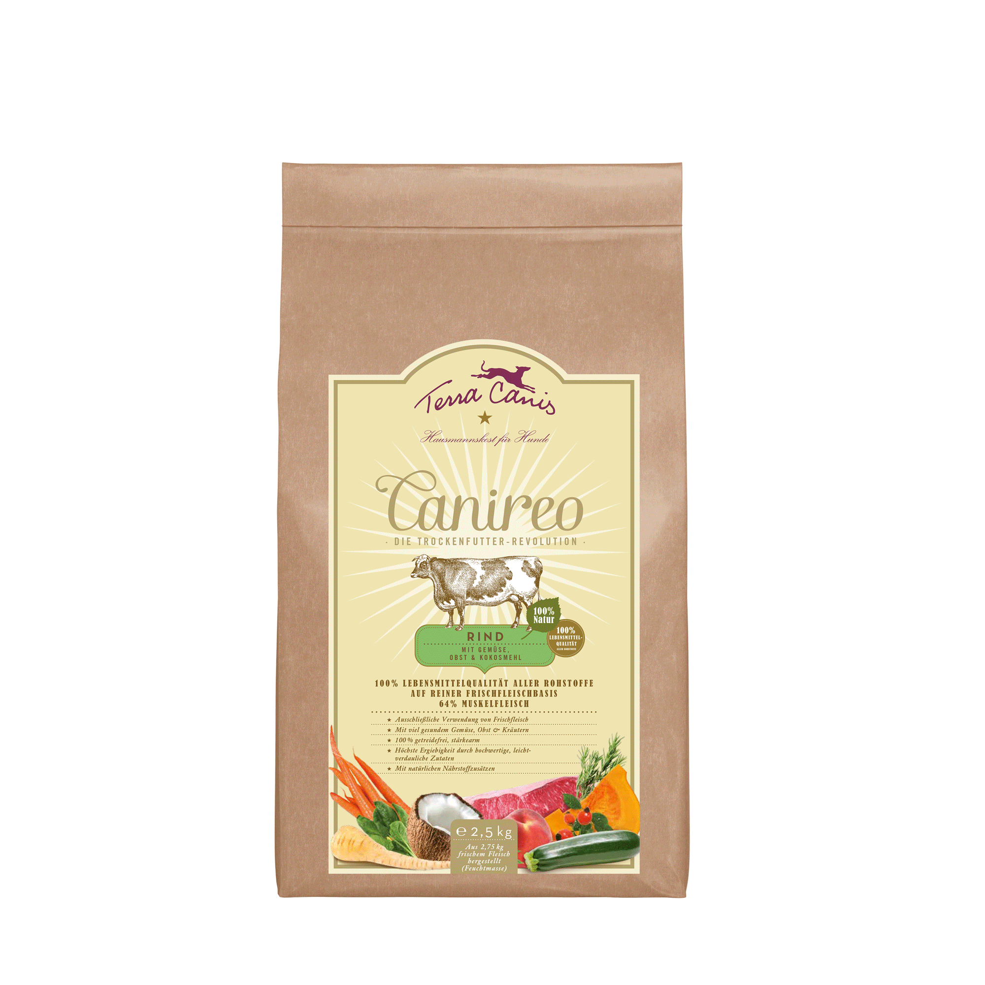 Terra Canis Canireo | Trockenfutter – Rind 2,5kg