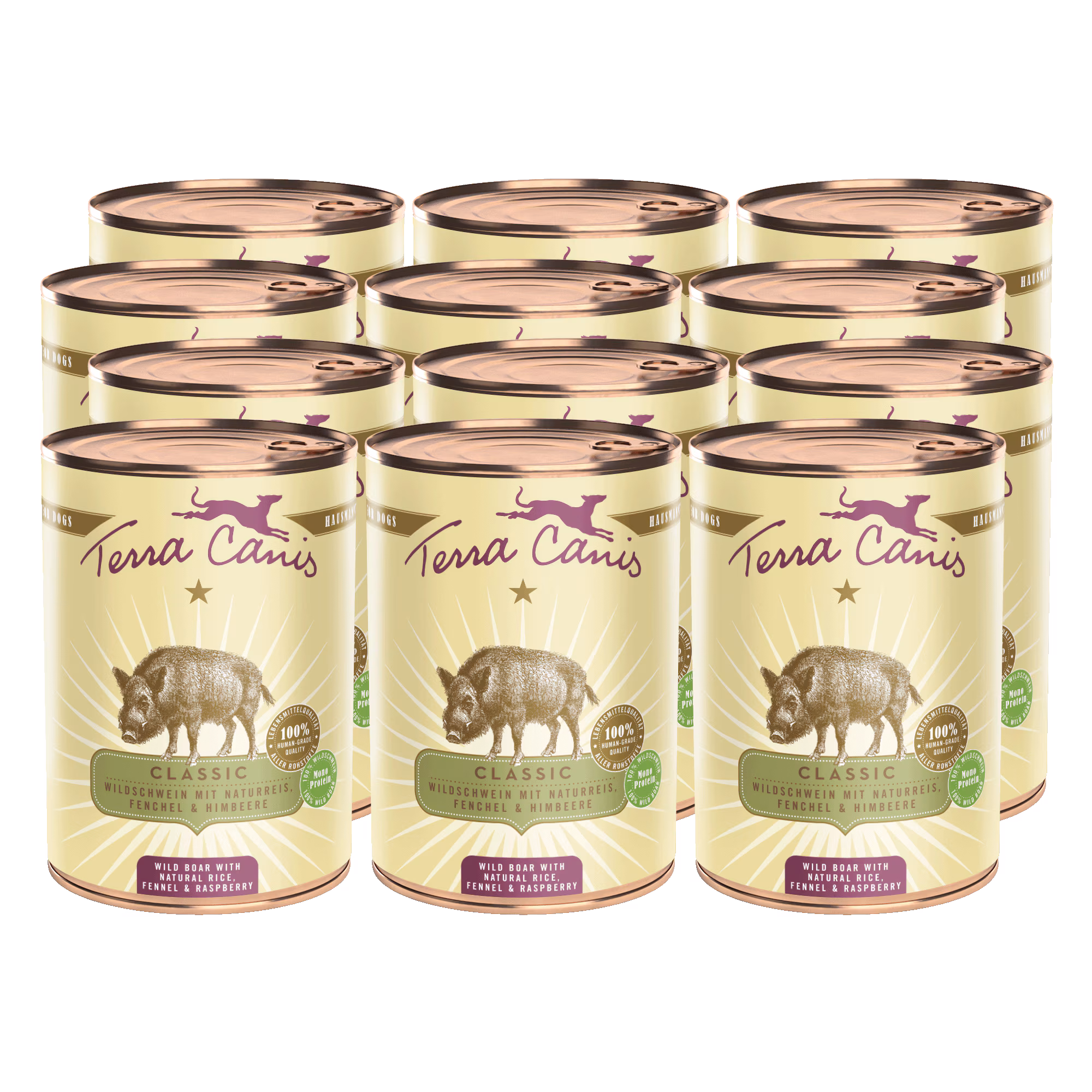 Wildschwein mit Naturreis, Fenchel und Himbeere