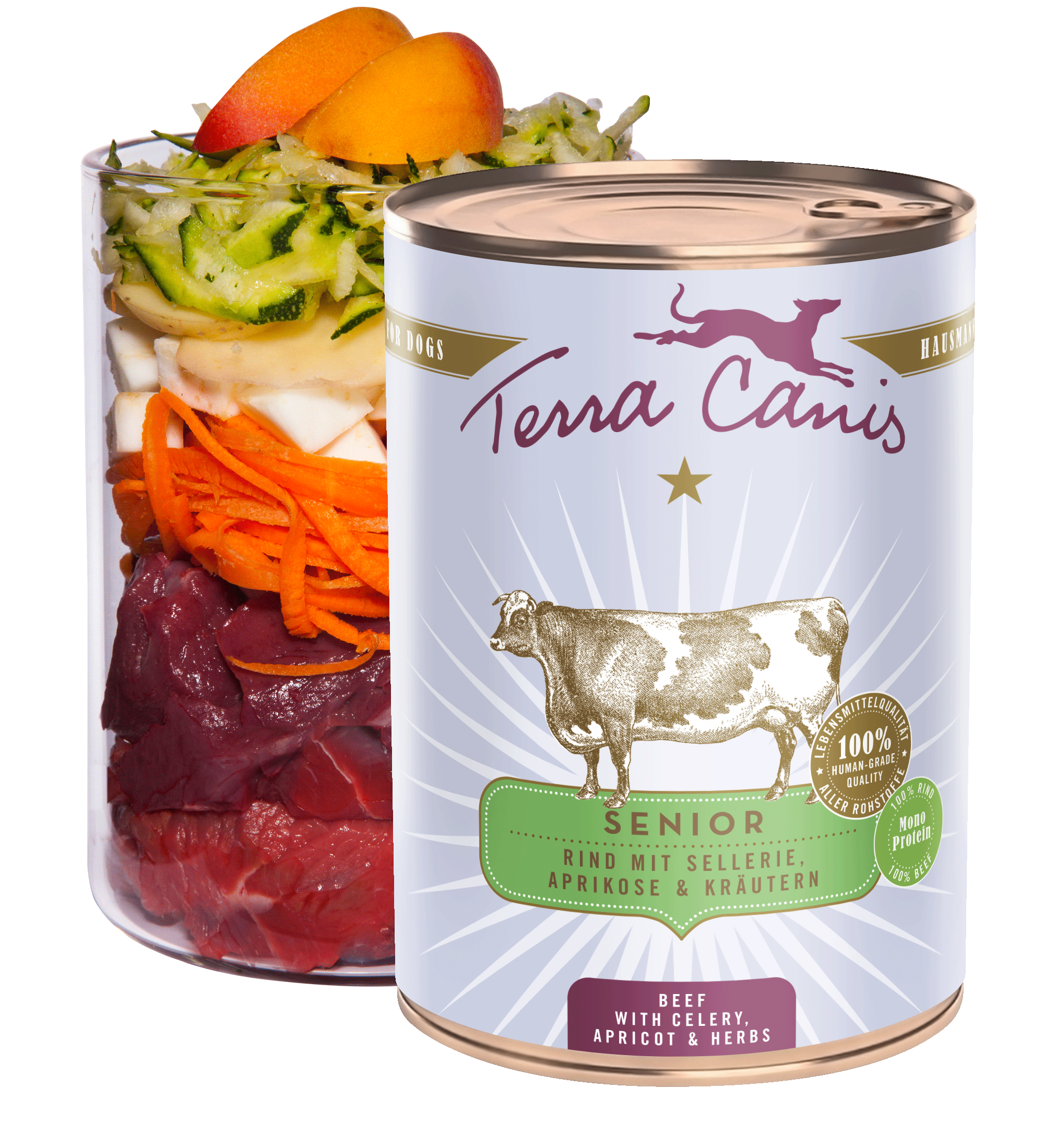Rind mit Sellerie, Aprikose und Gesundheitskräutern