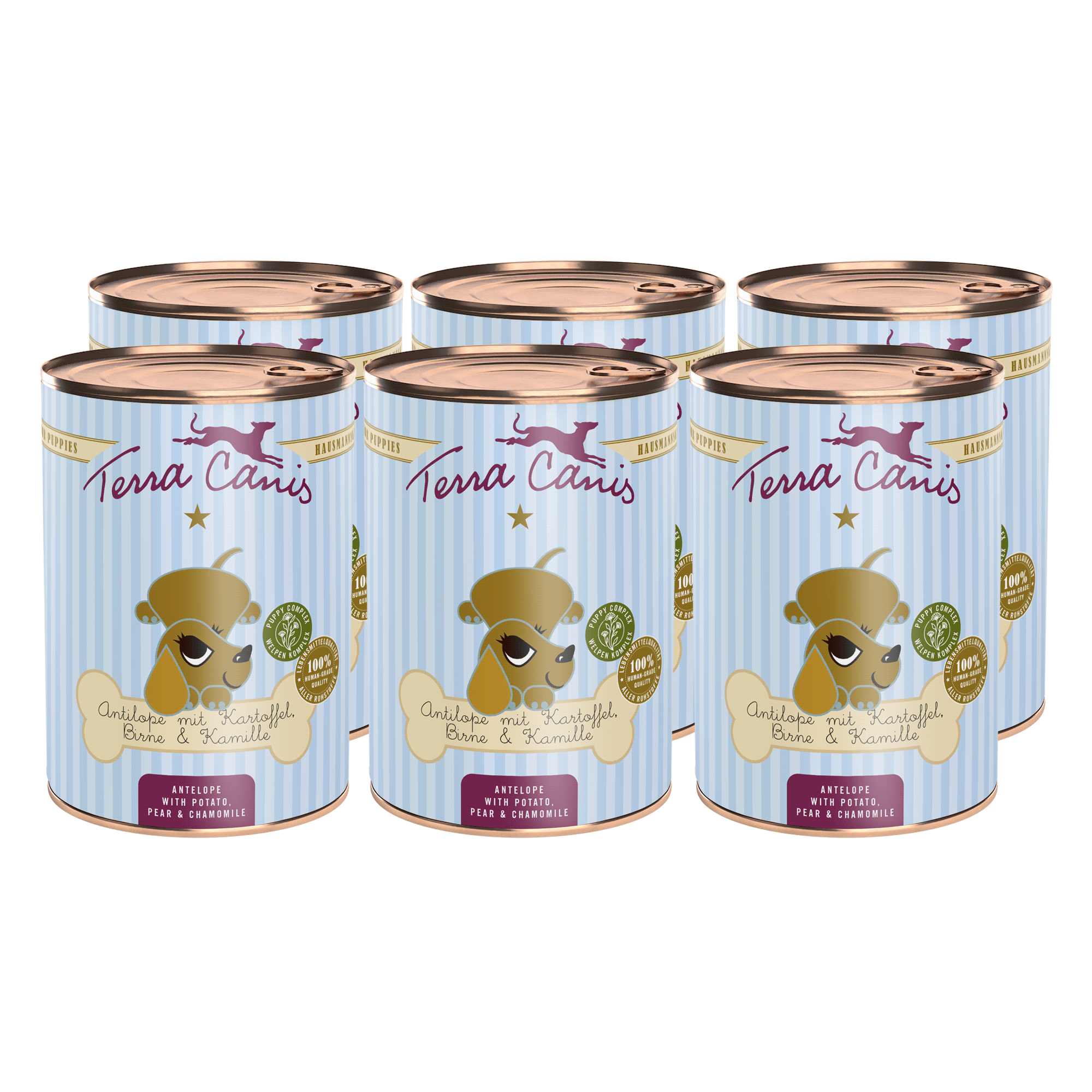 Terra Canis Welpe Antilope mit Kartoffel, Birne, Kastanie & Kamille
