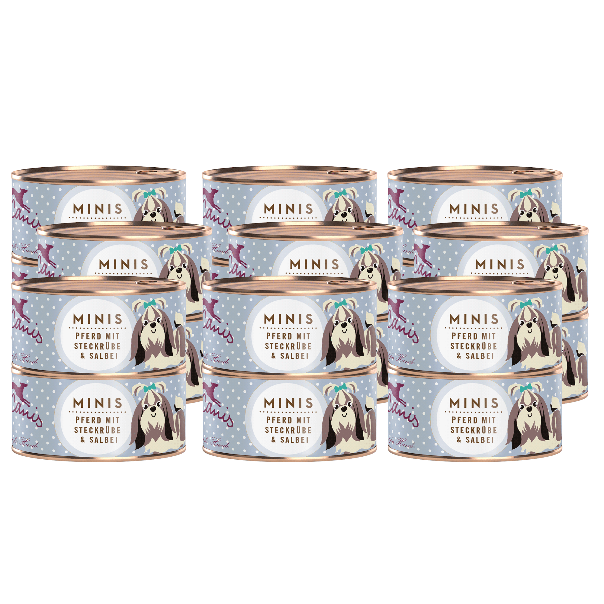 Terra Canis Minis | MINIS – Pferd mit Steckrübe, Fenchel und Salbei 18x 100g