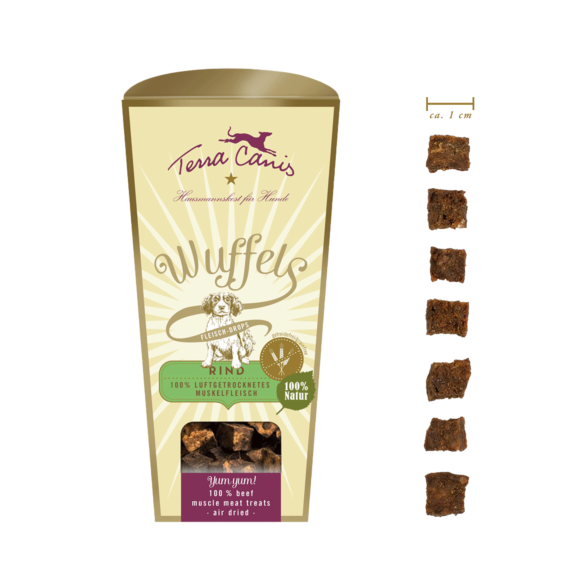 Terra Canis | WUFFELS: Luftgetrocknetes Muskelfleisch Rind