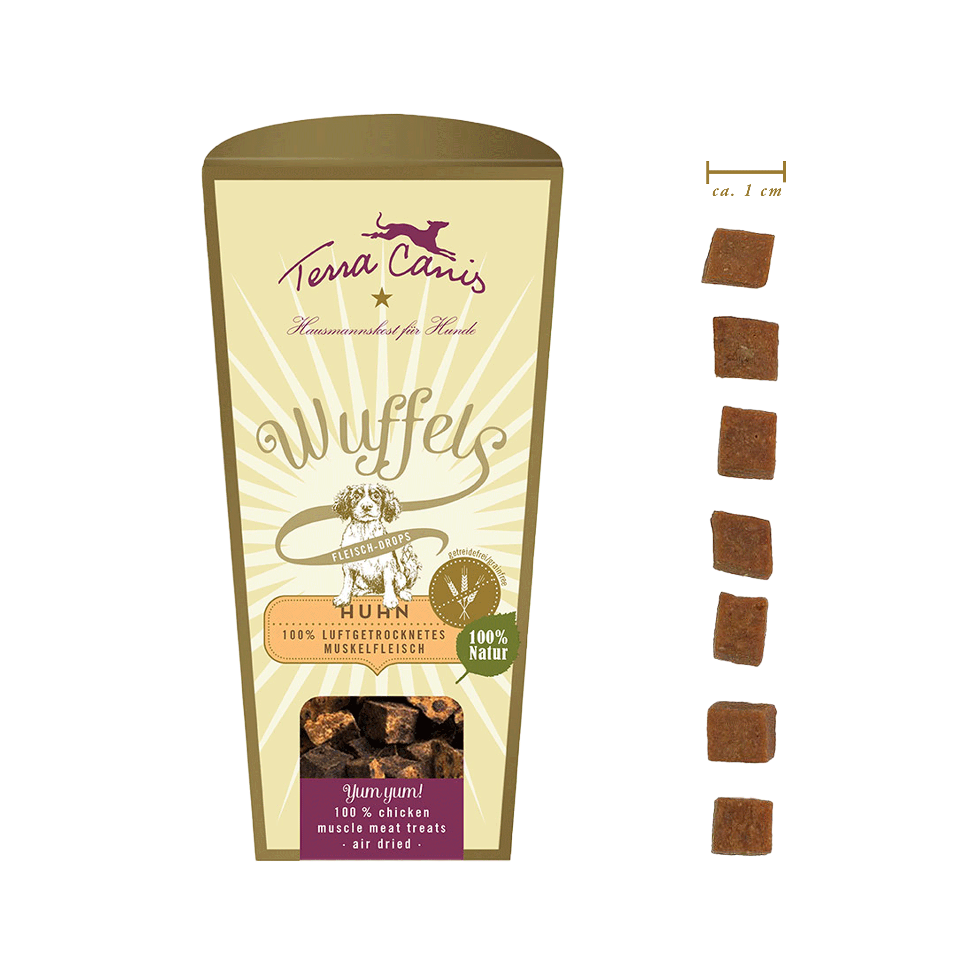 Terra Canis | WUFFELS: Luftgetrocknetes Muskelfleisch Huhn