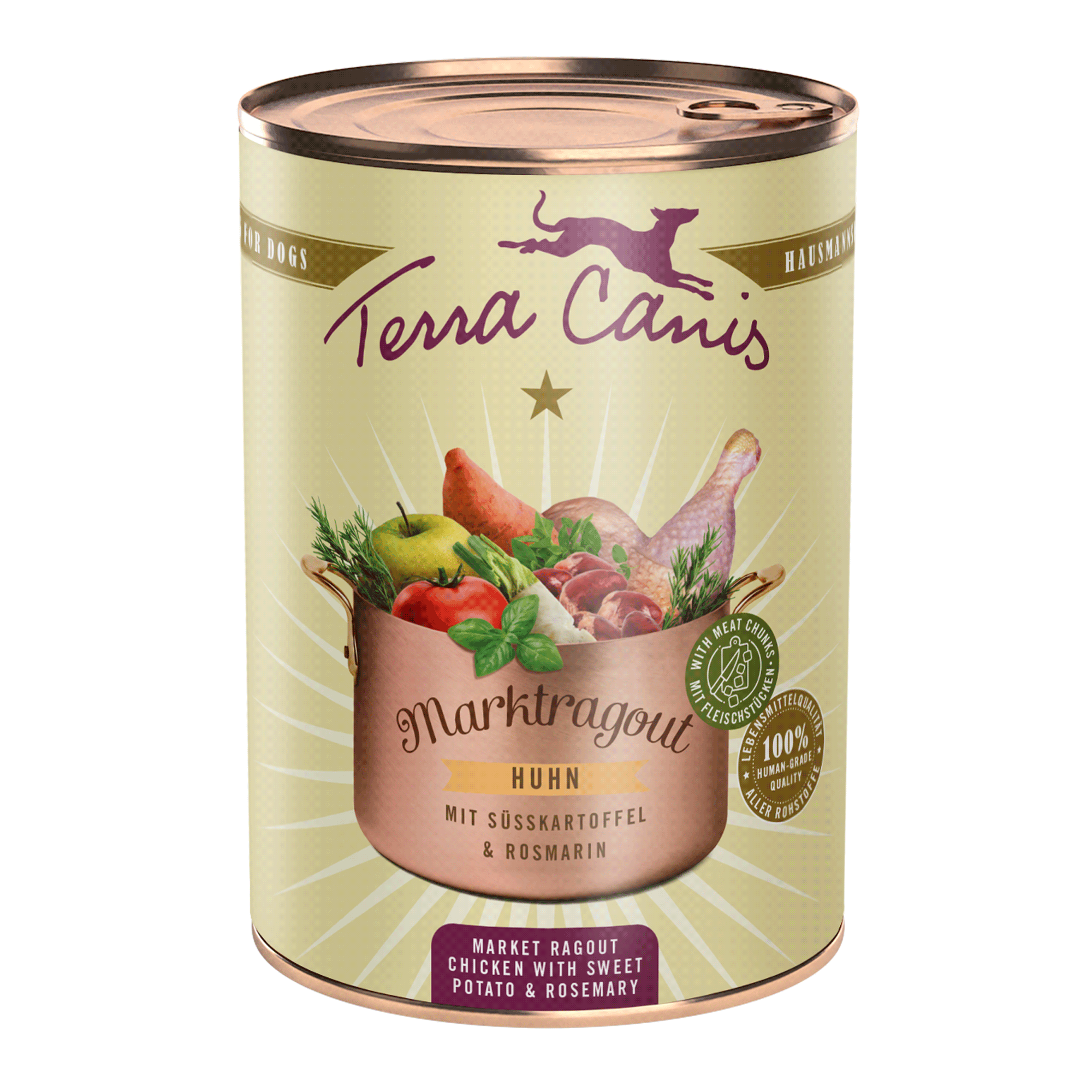 Terra Canis Marktragout | Huhn mit Süßkartoffel und Rosmarin 385g
