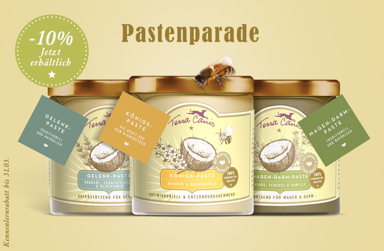 Endlich drei weitere Pasten im Terra Canis Sortiment!