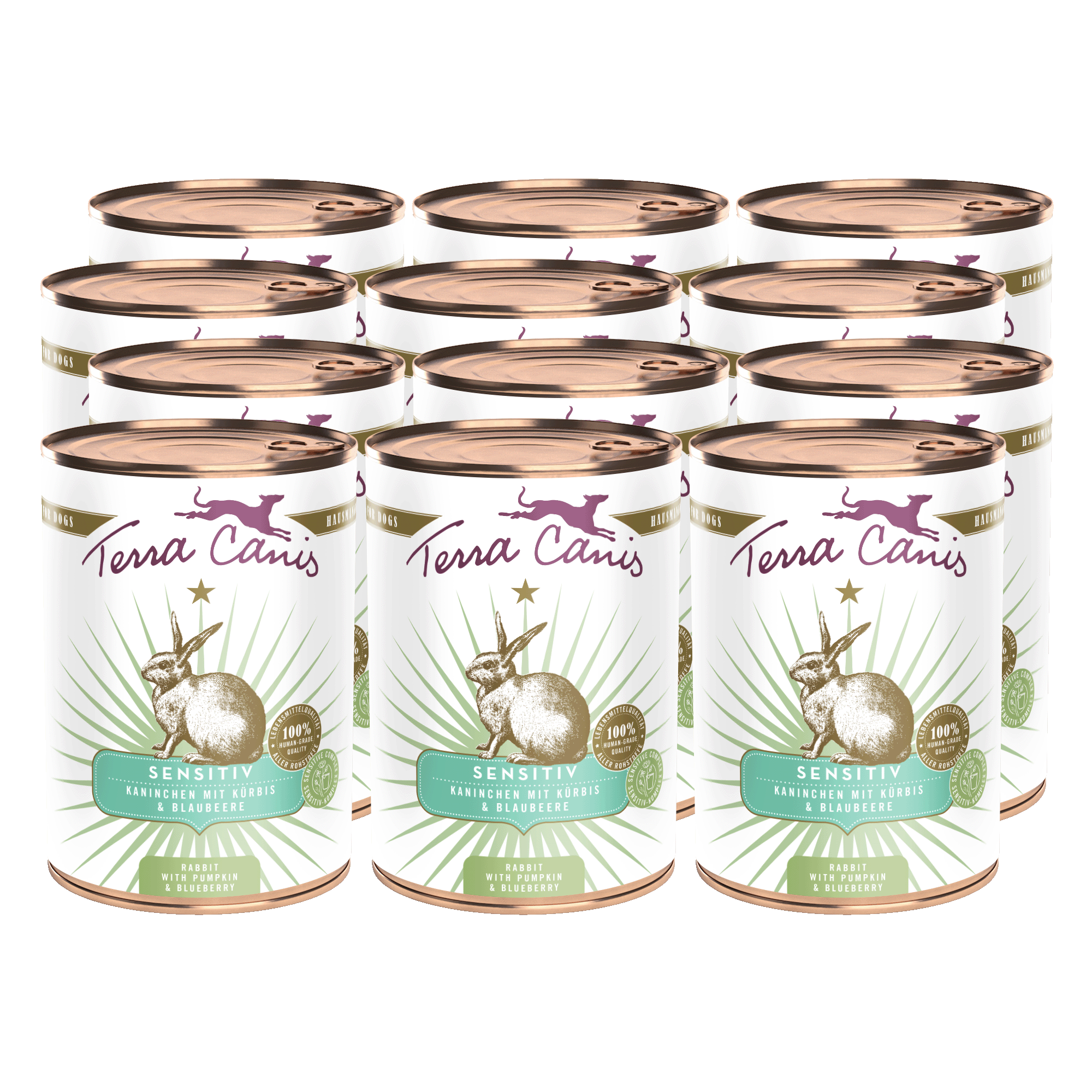 Terra Canis Sensitiv | Kaninchen mit Kürbis und Blaubeere 12x 400g