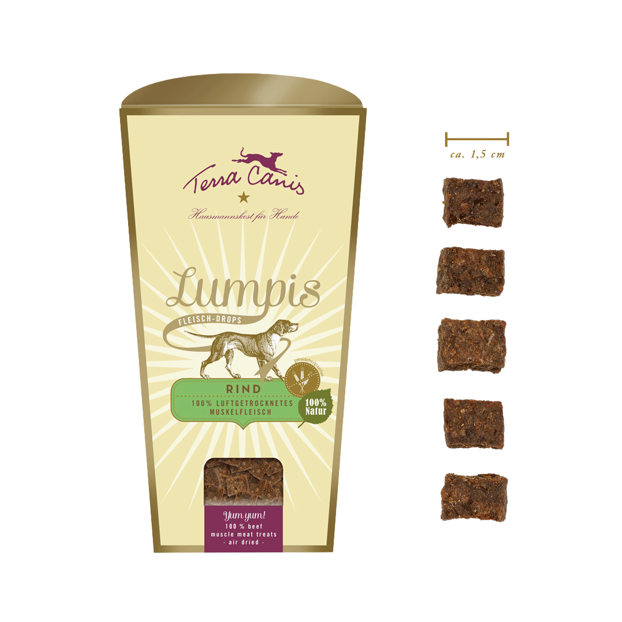 Terra Canis | LUMPIS: luftgetrocknetes Muskelfleisch Rind