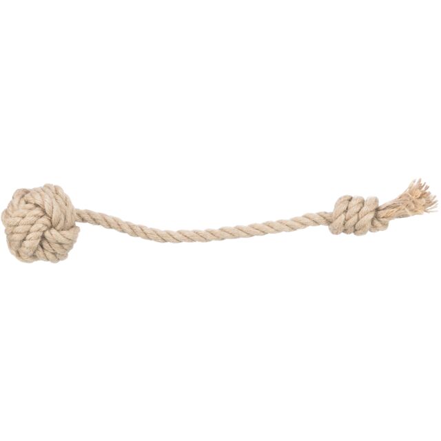 Corda da gioco con pallina canapa/cotone