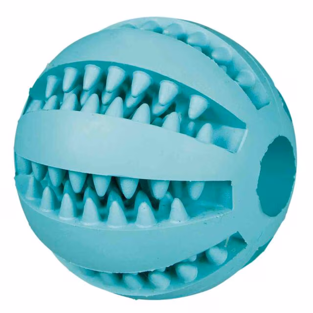 Denta Fun Ball, Minzgeschmack, Naturgummi, ø 5 cm