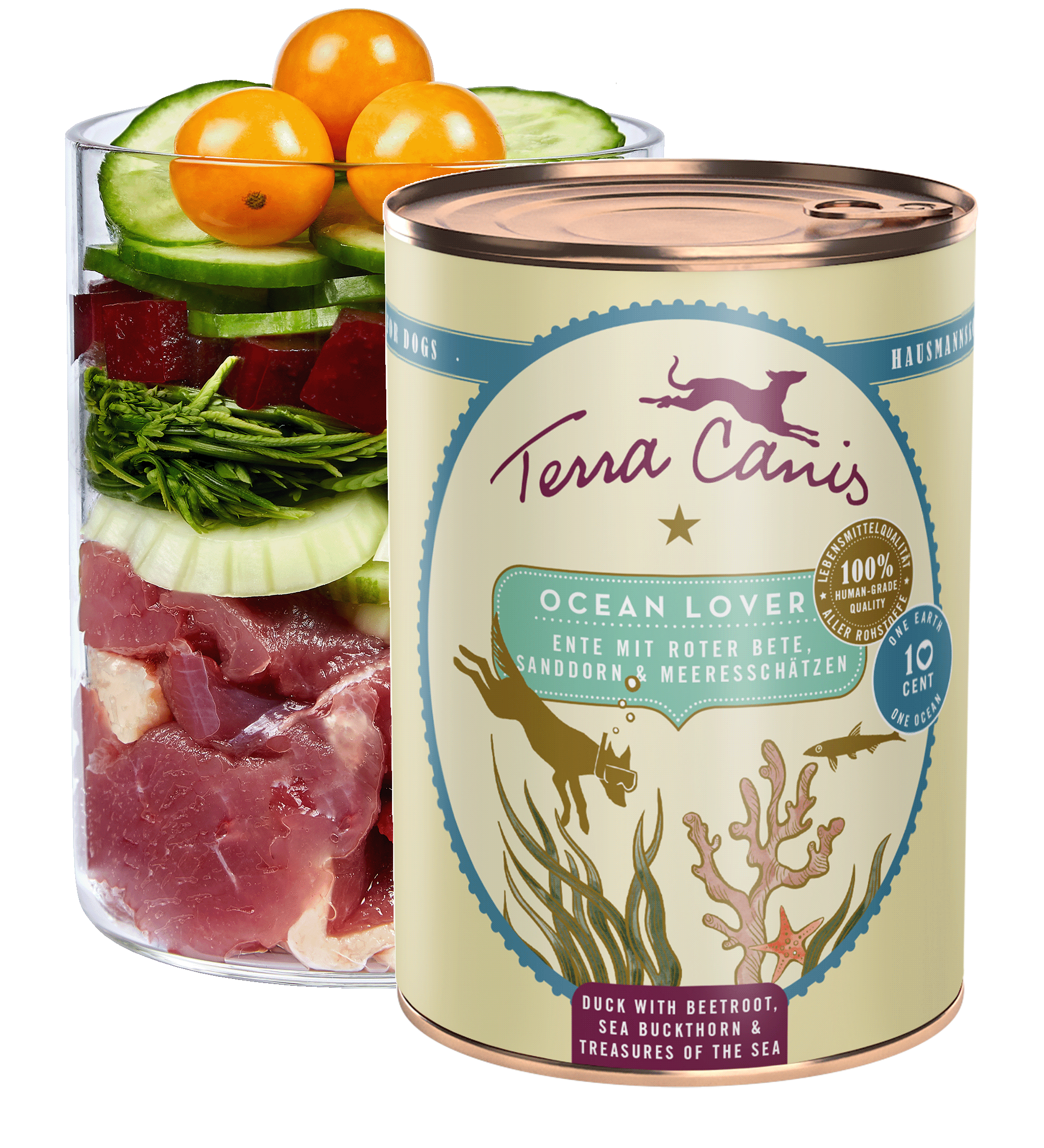Ocean Lover – Ente mit Roter Bete, Sanddorn und Meeresschätzen