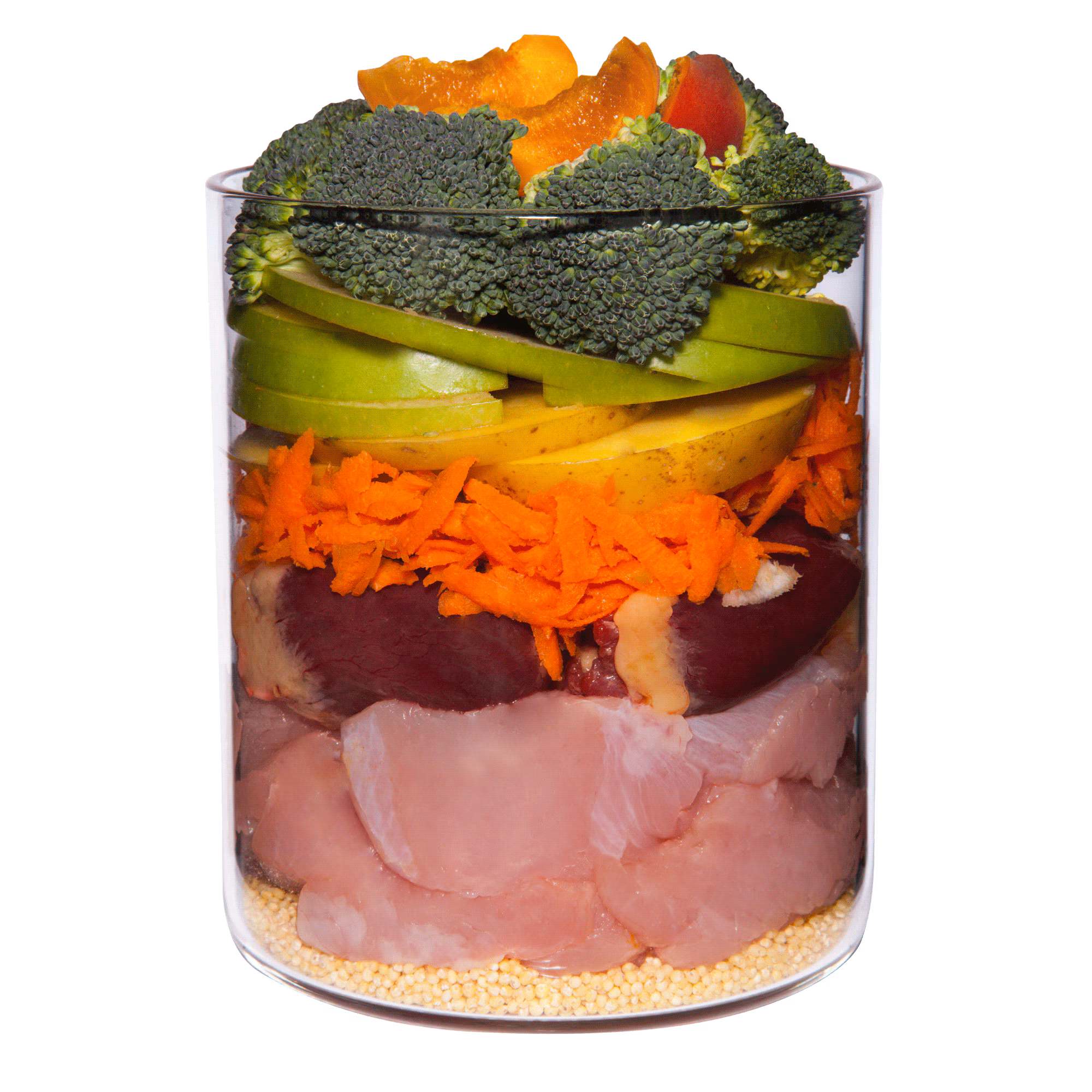 Tacchino con broccolo, pera e patata