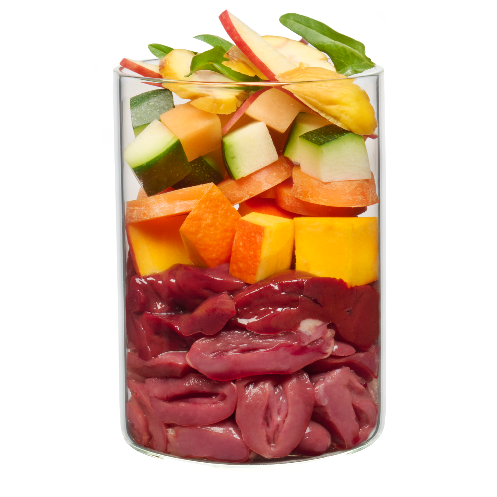 Ente mit Kürbis, Erdbeere und Holunder