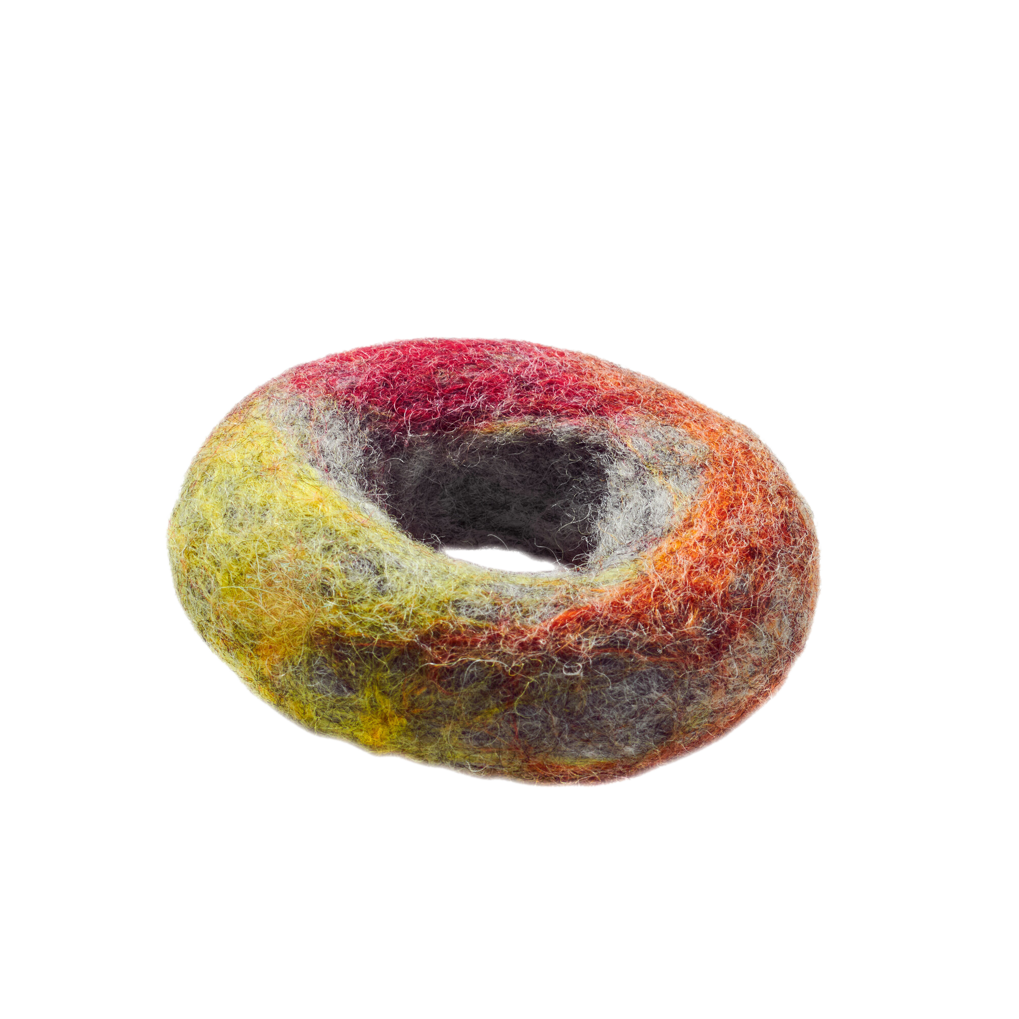 Anillo de fieltro 7 cm, multicolor