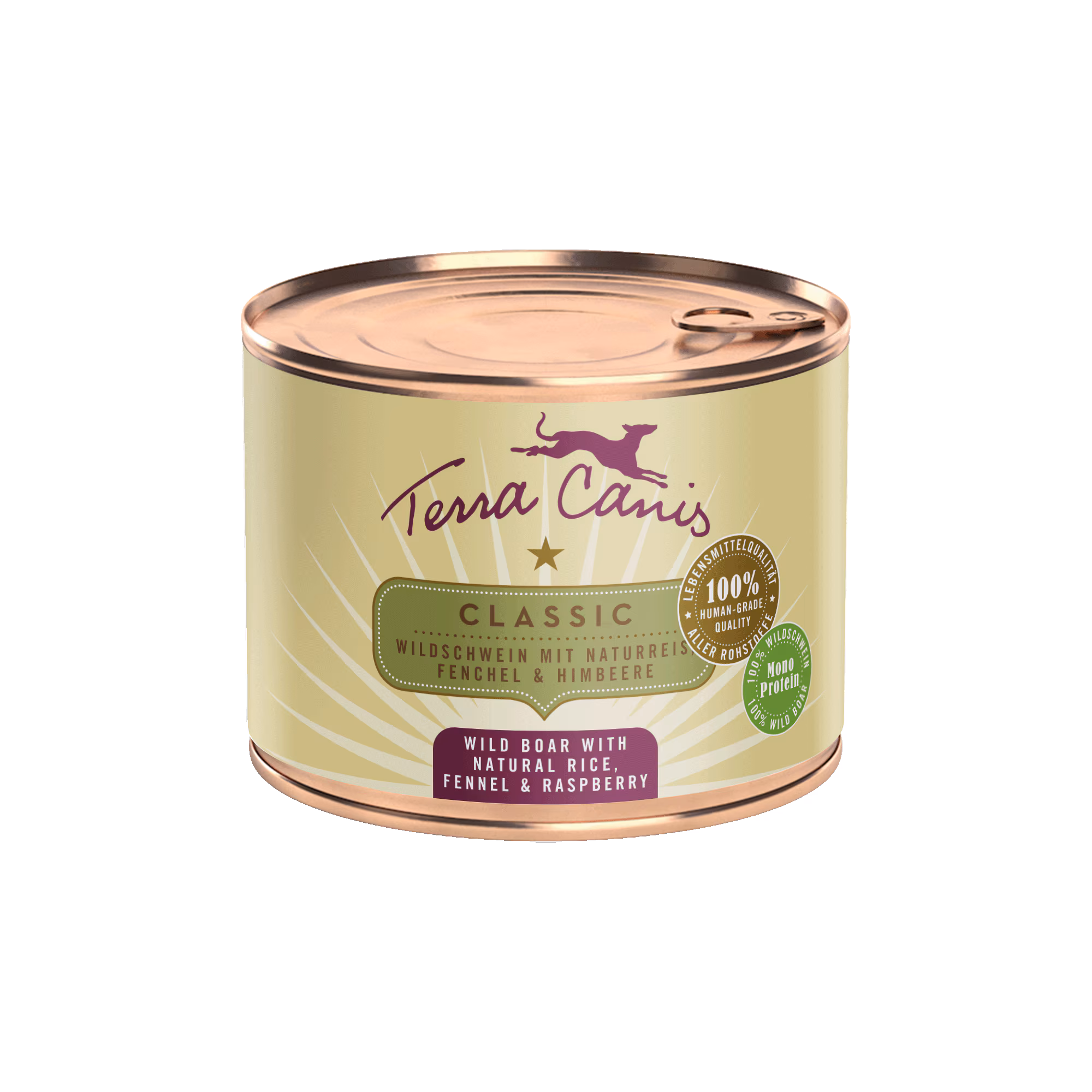Wildschwein mit Naturreis, Fenchel und Himbeere