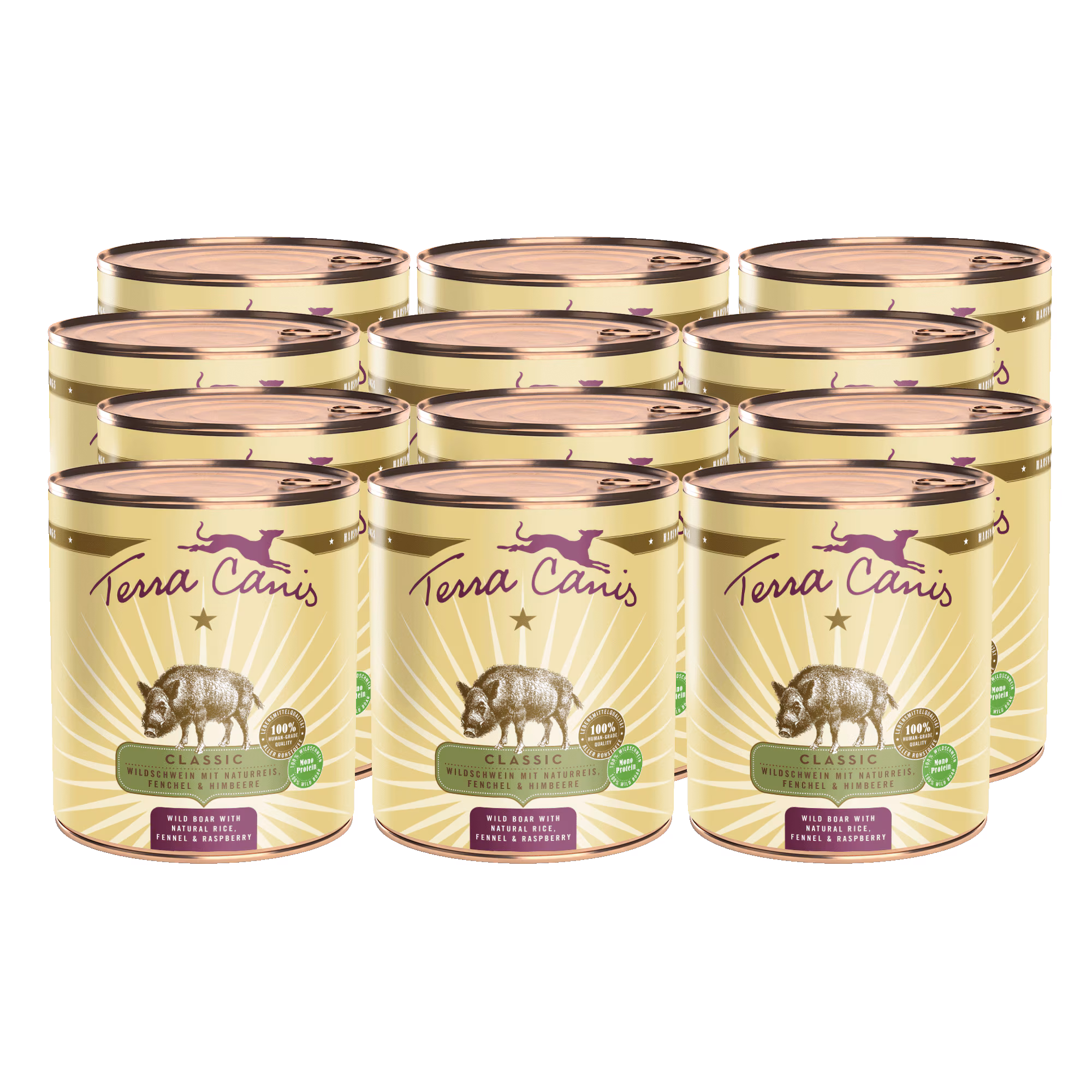 Wildschwein mit Naturreis, Fenchel und Himbeere