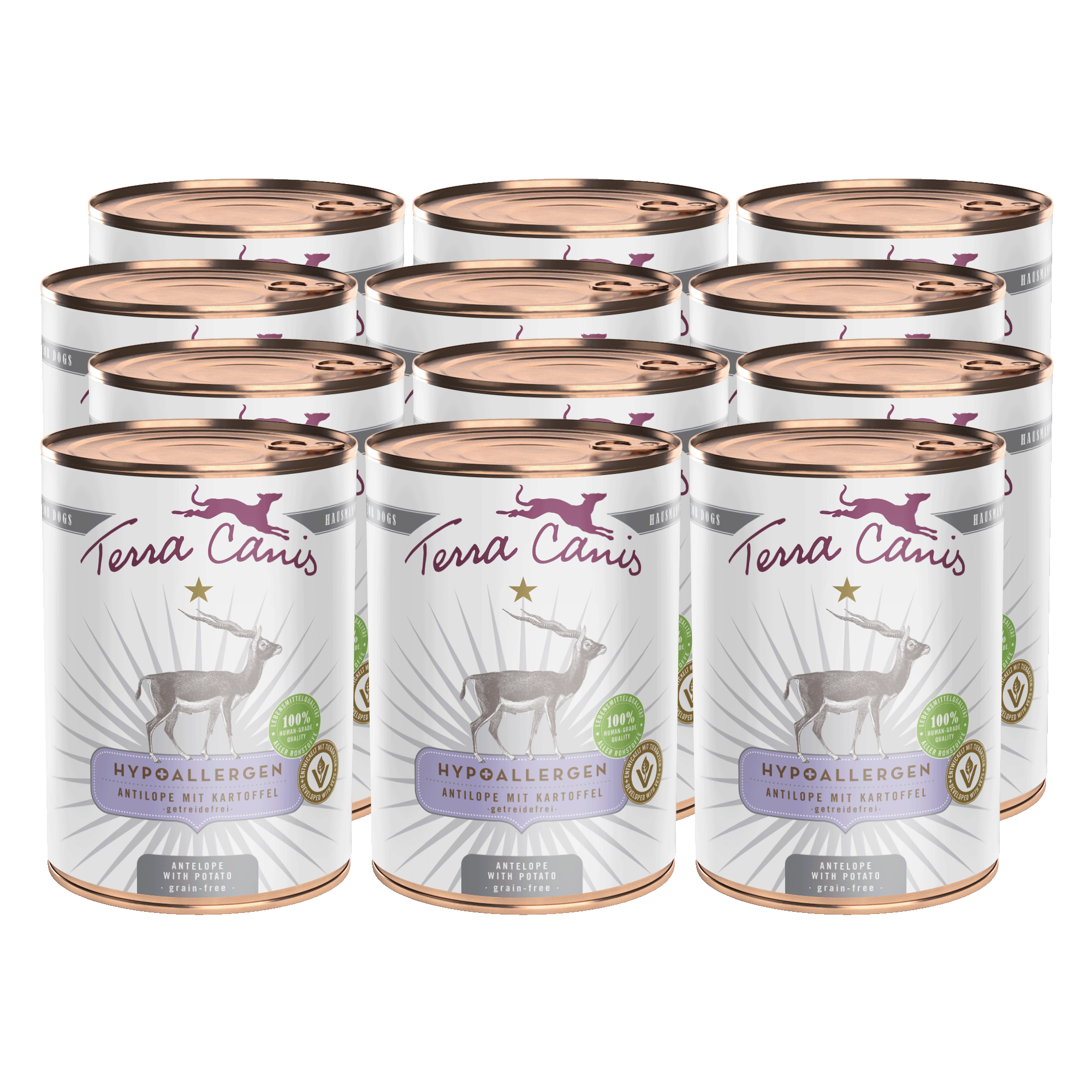 Terra Canis Hypoallergen | Antilope mit Kartoffel 12x 400g