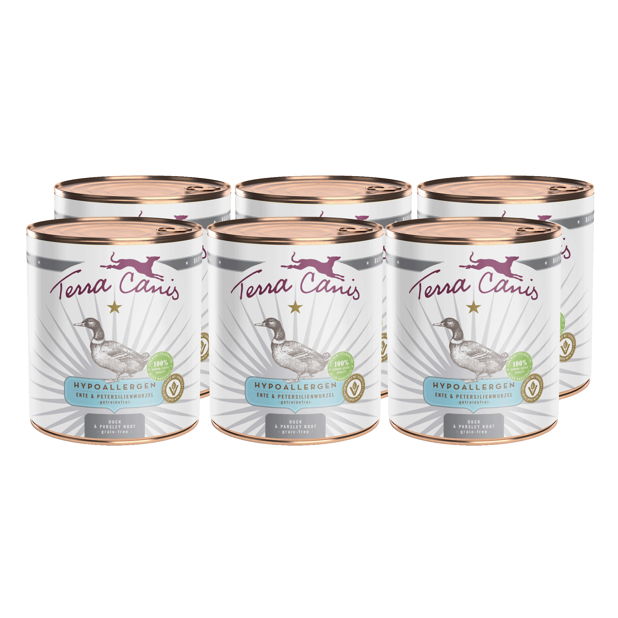 Terra Canis Hypoallergen | Ente mit Petersilienwurzel 6x 800g