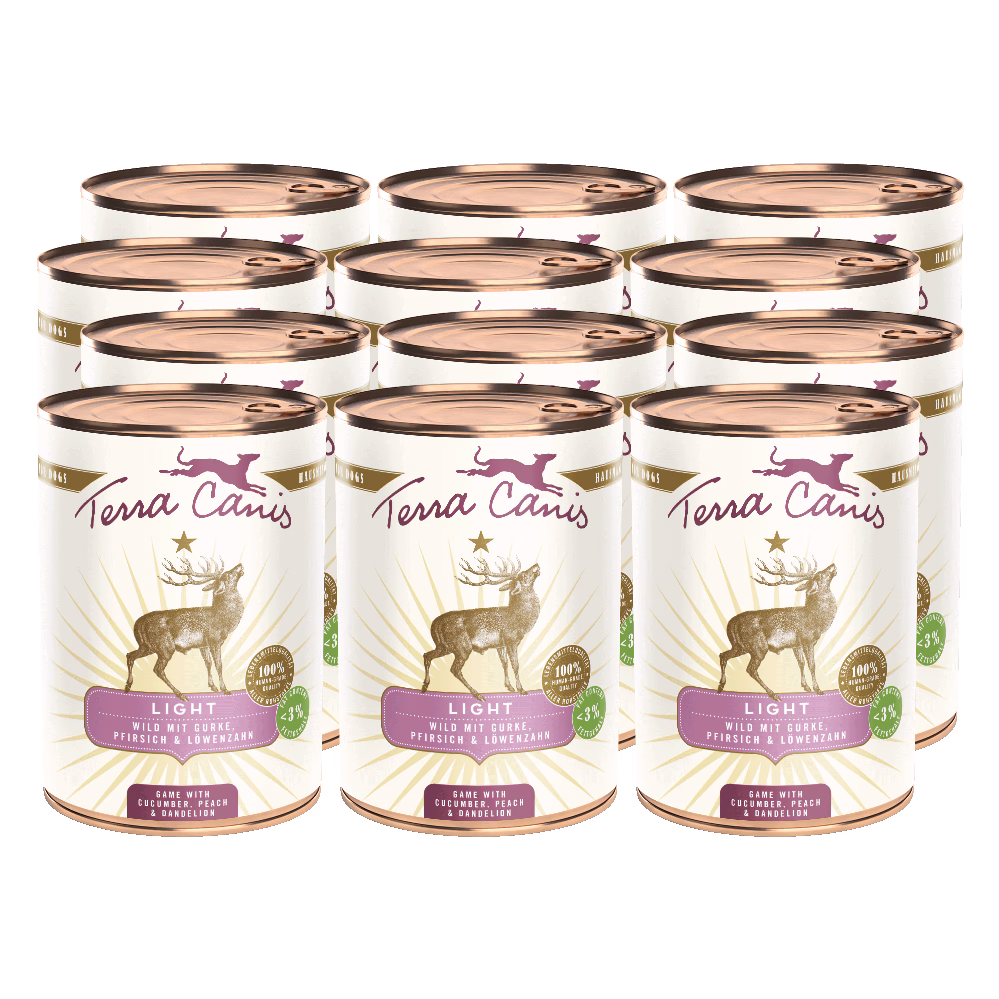 Wild mit Gurke, Pfirsich und Löwenzahn