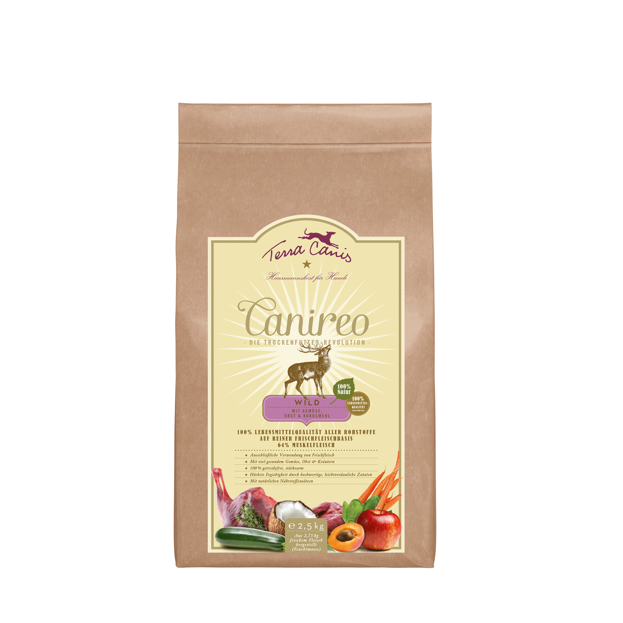 Terra Canis Canireo | Trockenfutter – Wild 2,5kg