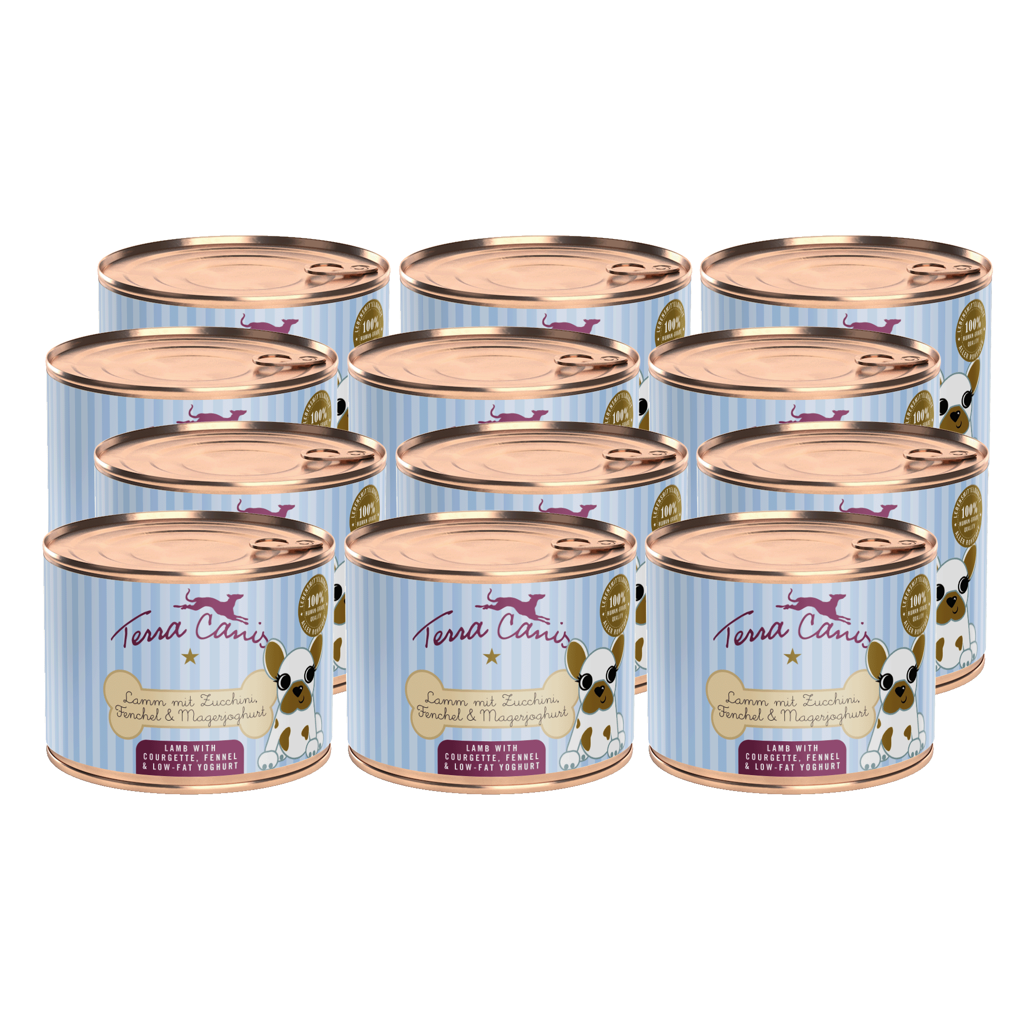 Terra Canis Welpe | Lamm mit Zucchini, Fenchel und Magerjoghurt  12x 200g