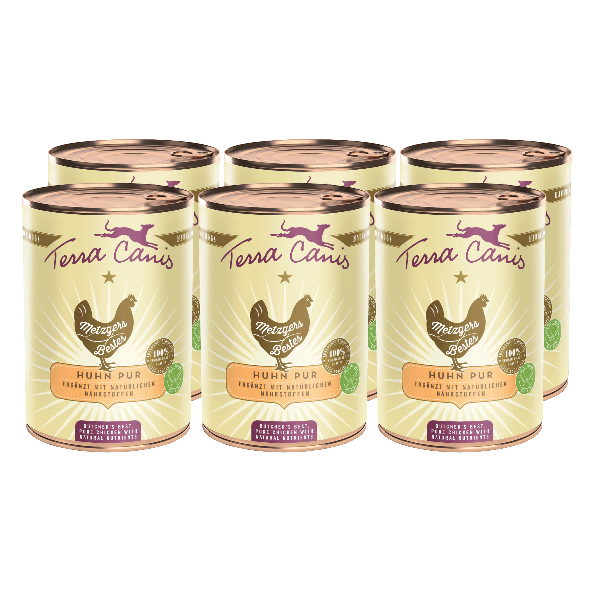 Terra Canis Metzgers Bestes | Huhn Pur 6x 400g