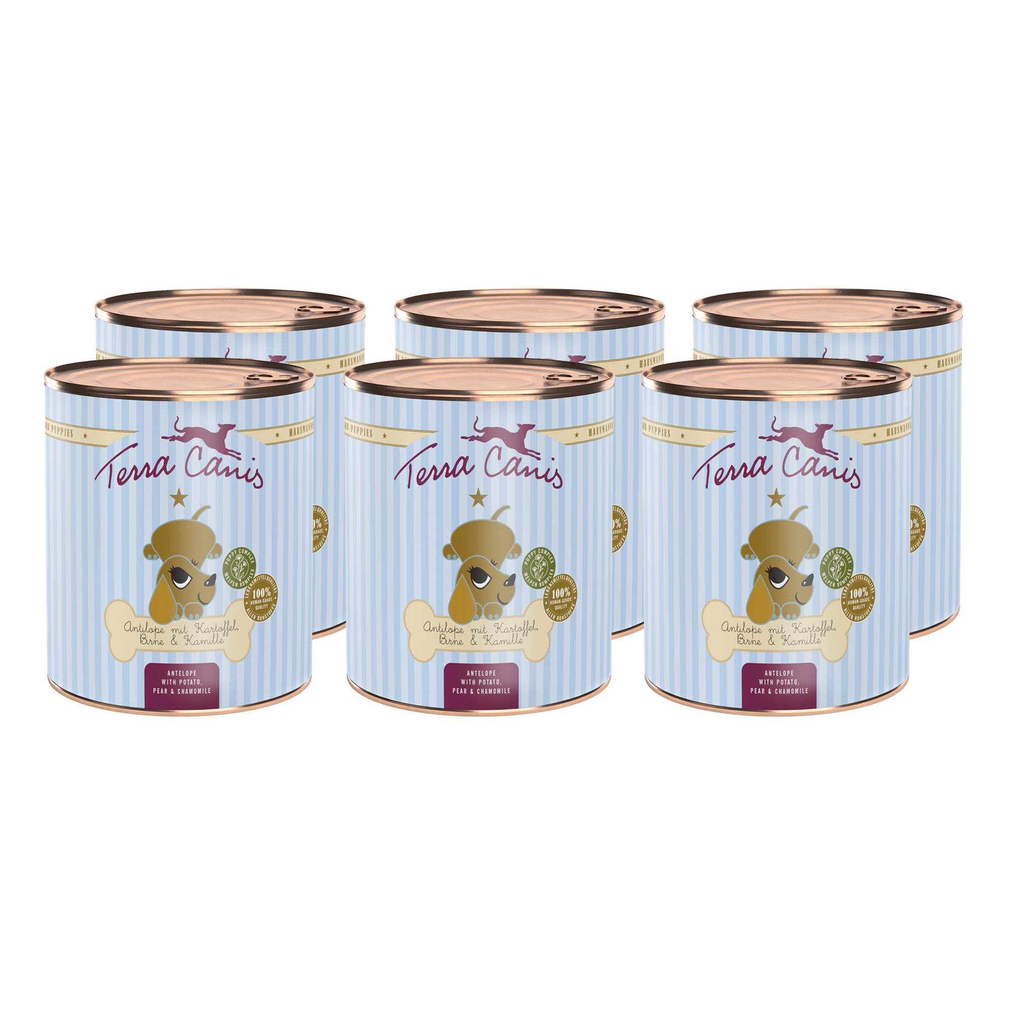 Terra Canis Welpe Antilope mit Kartoffel, Birne, Kastanie & Kamille
