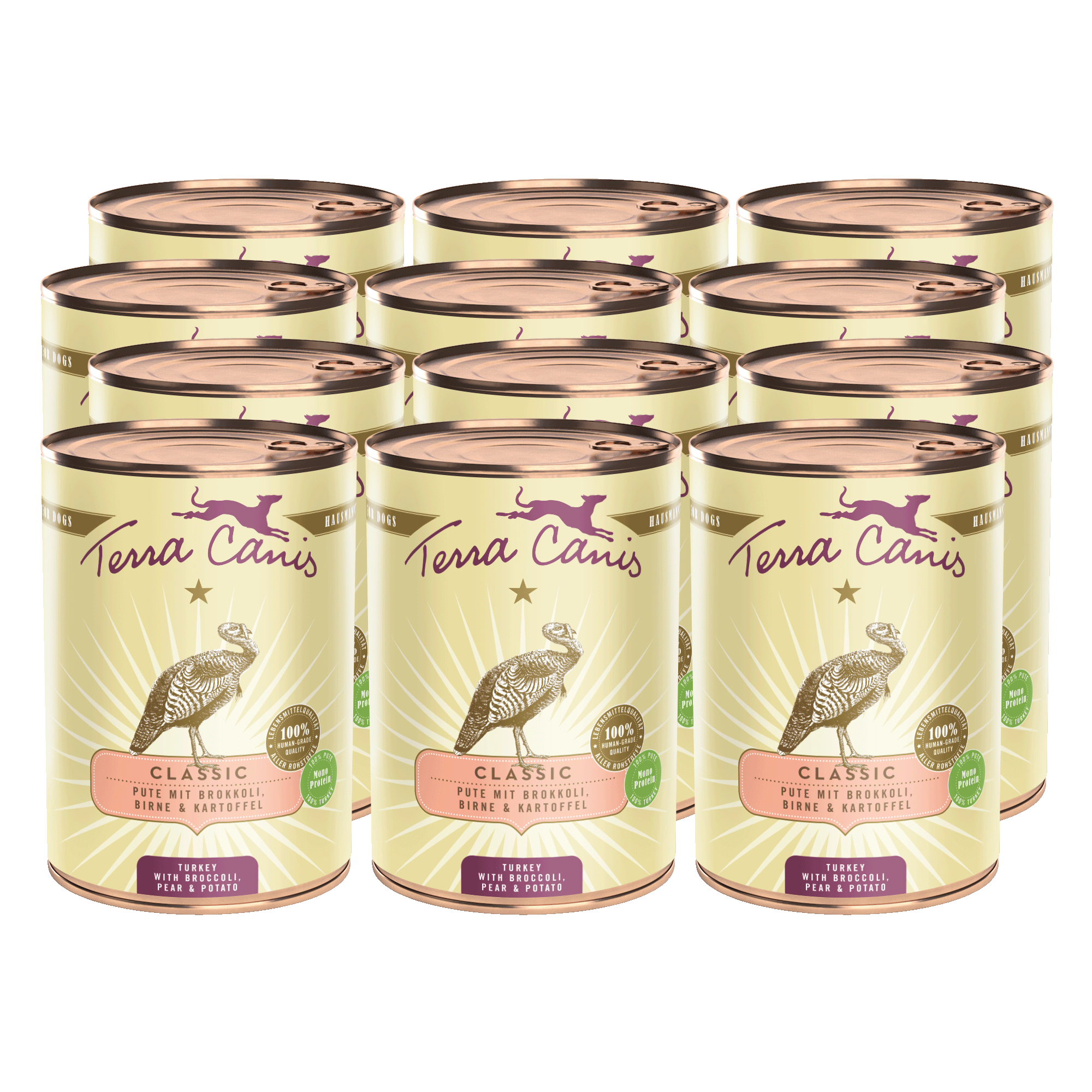 Terra Canis Classic | Pute mit Brokkoli, Birne und Kartoffel 12x 400g