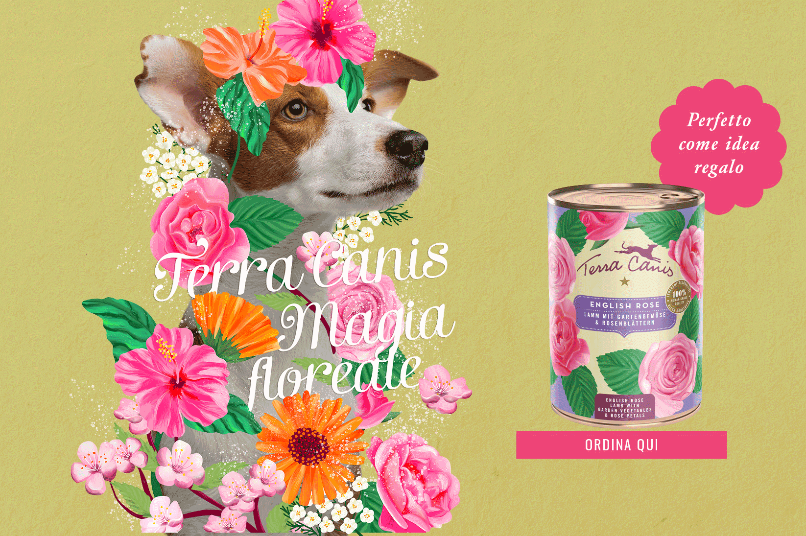 Cibo Per Cani Menu Flower