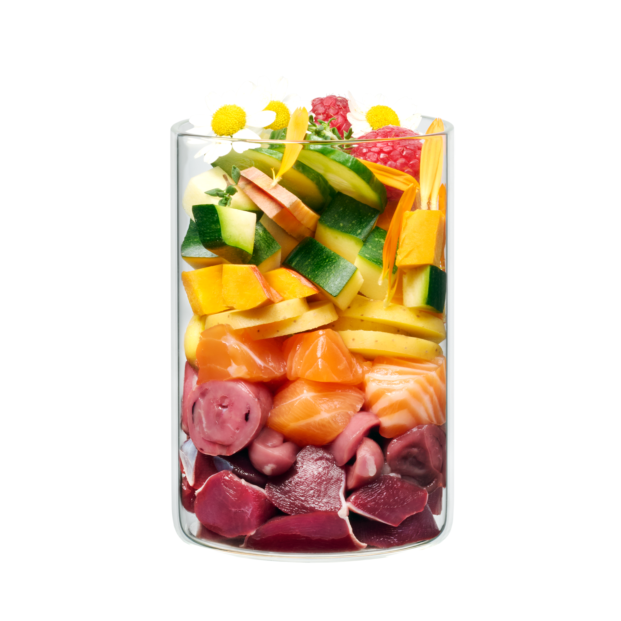 Huhn und Lachs