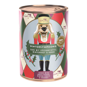 Wintersymphonie - Gans mit Süßkartoffel, Winterobst und Kokos Wintersymphonie - Gans mit Süßkartoffel, Winterobst und Kokos