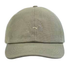 Terra Canis Cap Olive Green  "Life is better with a dog"