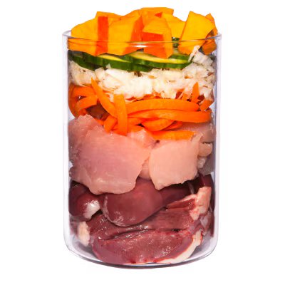 Pute mit Sellerie, Kürbis und Brunnenkresse